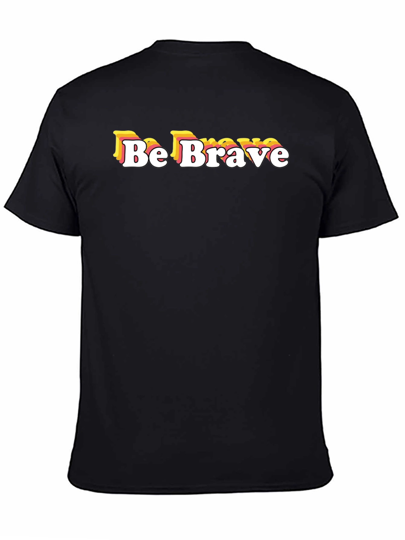 Be Brave Graphic Tee - Retro Style