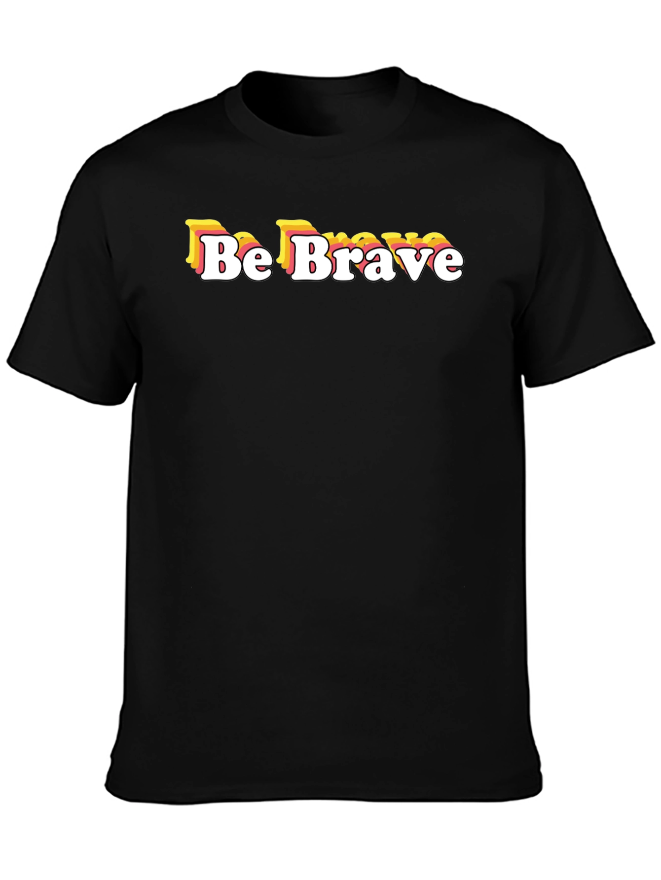 Be Brave Graphic Tee - Retro Style