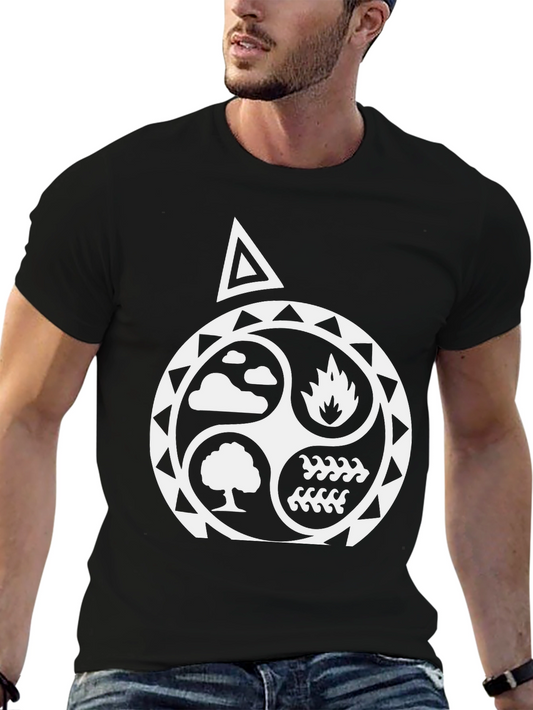 Elemental T-Shirt - Nature Fire Water Air Graphic Tee
