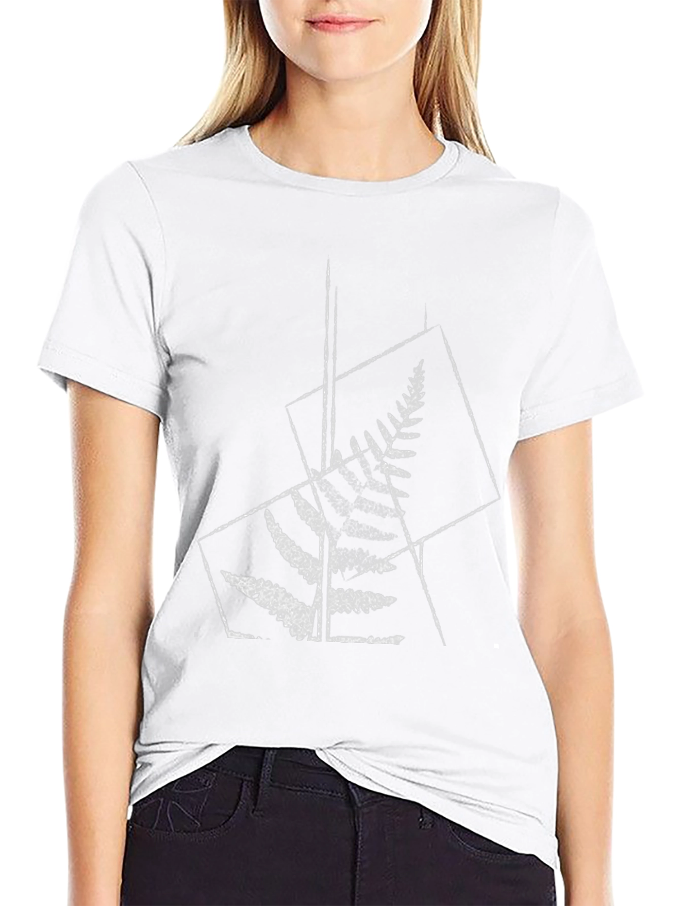 Fern Geometric Print T-Shirt