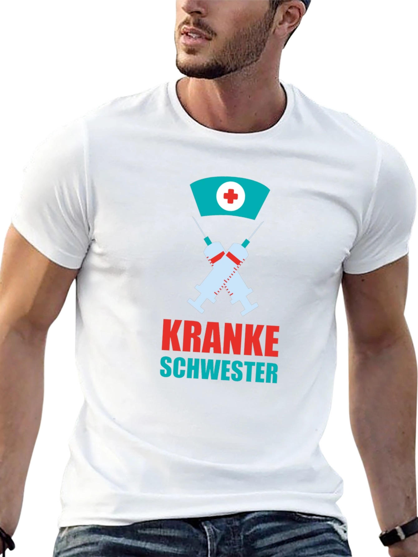 Kranke Schwester Graphic Tee - Nurse Humor T-Shirt