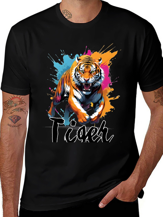 Bold Tiger Graphic Tee - Fierce Style