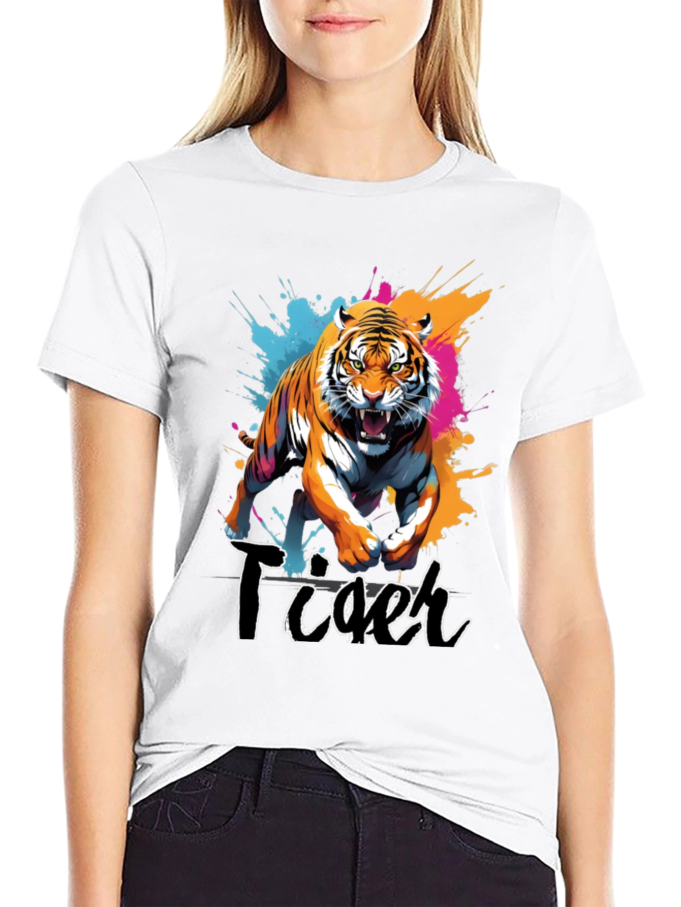 Bold Tiger Graphic Tee - Fierce Style