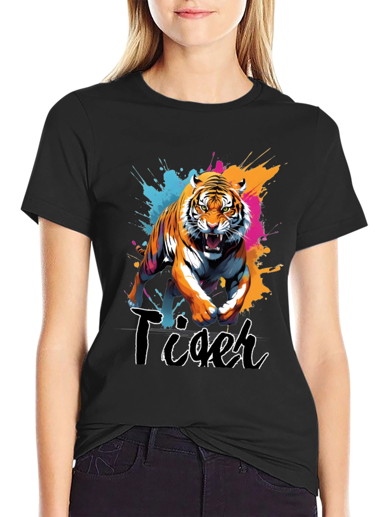 Bold Tiger Graphic Tee - Fierce Style