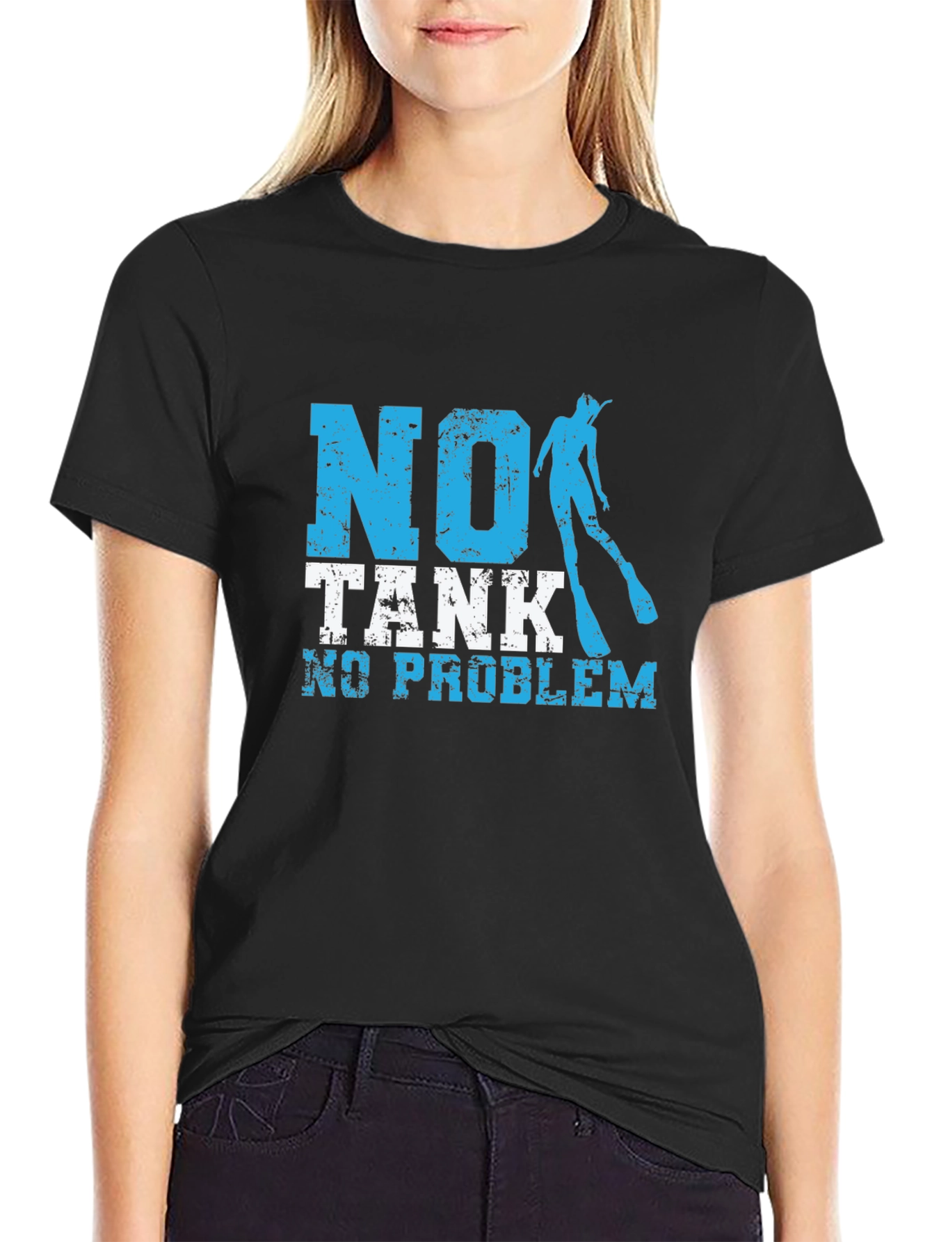 No Tank No Problem Scuba Diving T-Shirt
