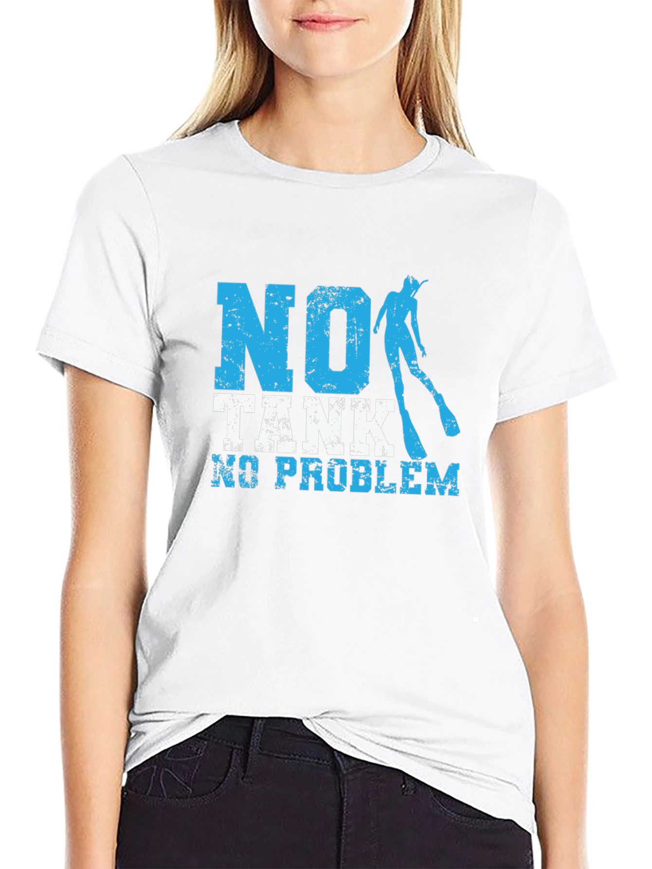 No Tank No Problem Scuba Diving T-Shirt