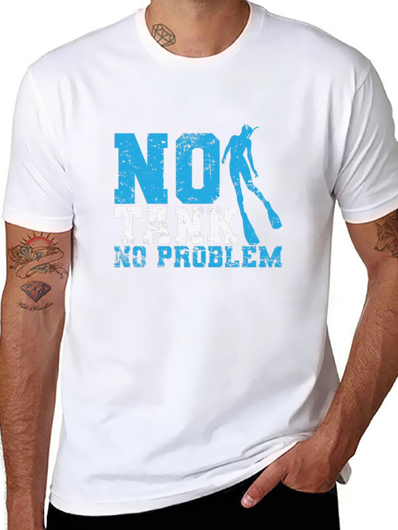No Tank No Problem Scuba Diving T-Shirt