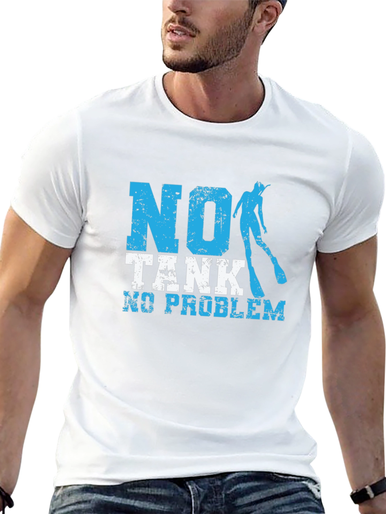 No Tank No Problem Scuba Diving T-Shirt