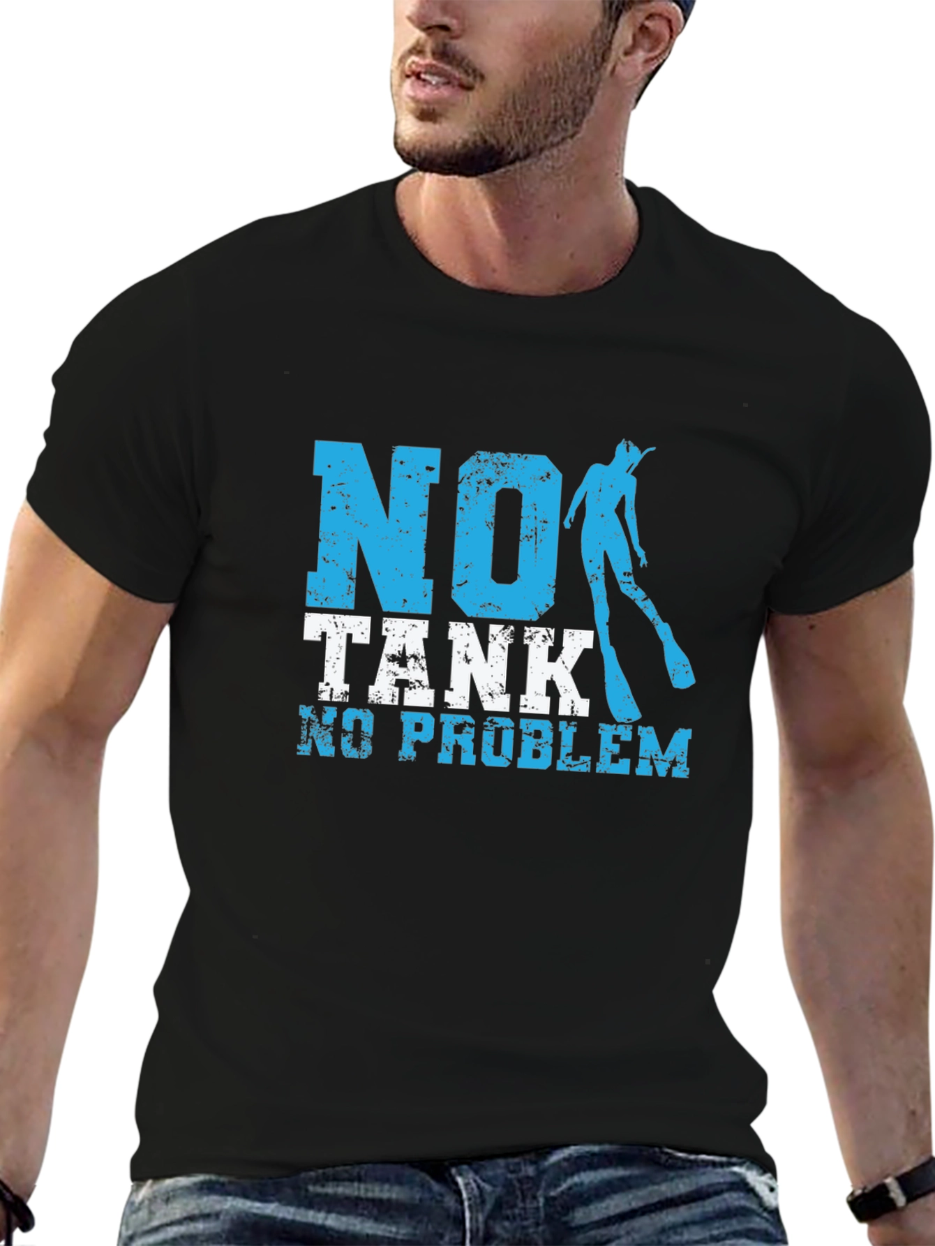 No Tank No Problem Scuba Diving T-Shirt