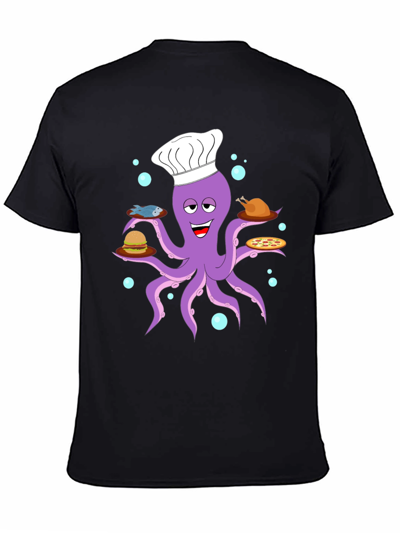 Chef Octopus T-Shirt - Food Lover Tee