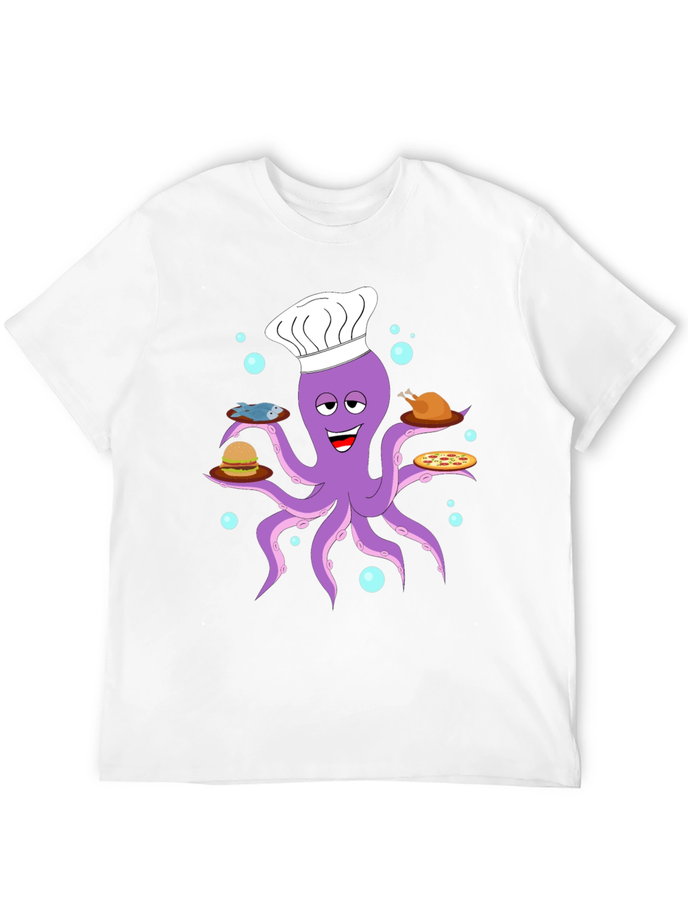 Chef Octopus T-Shirt - Food Lover Tee