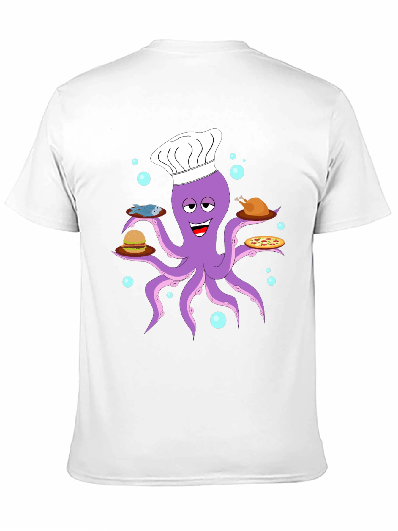 Chef Octopus T-Shirt - Food Lover Tee