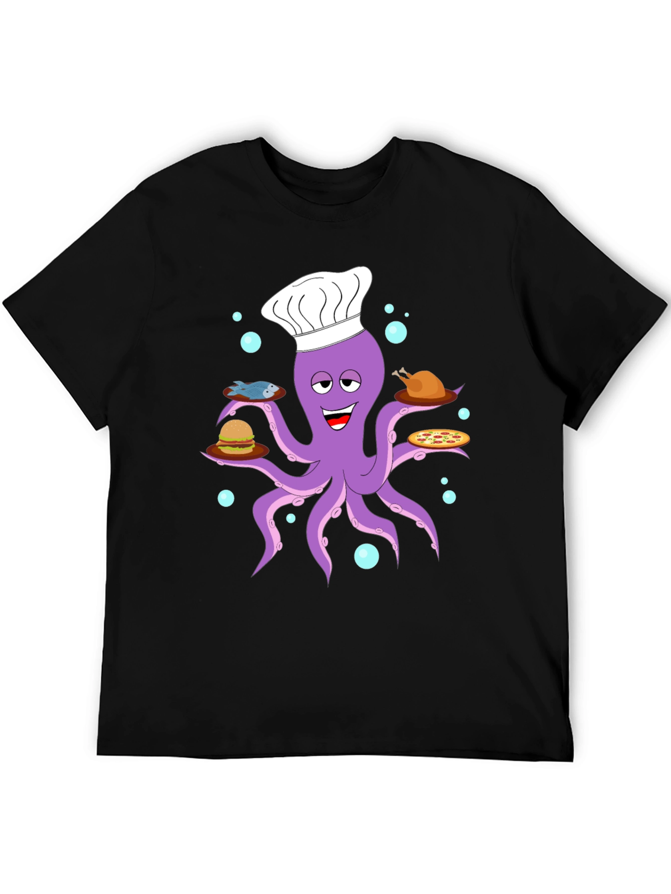 Chef Octopus T-Shirt - Food Lover Tee