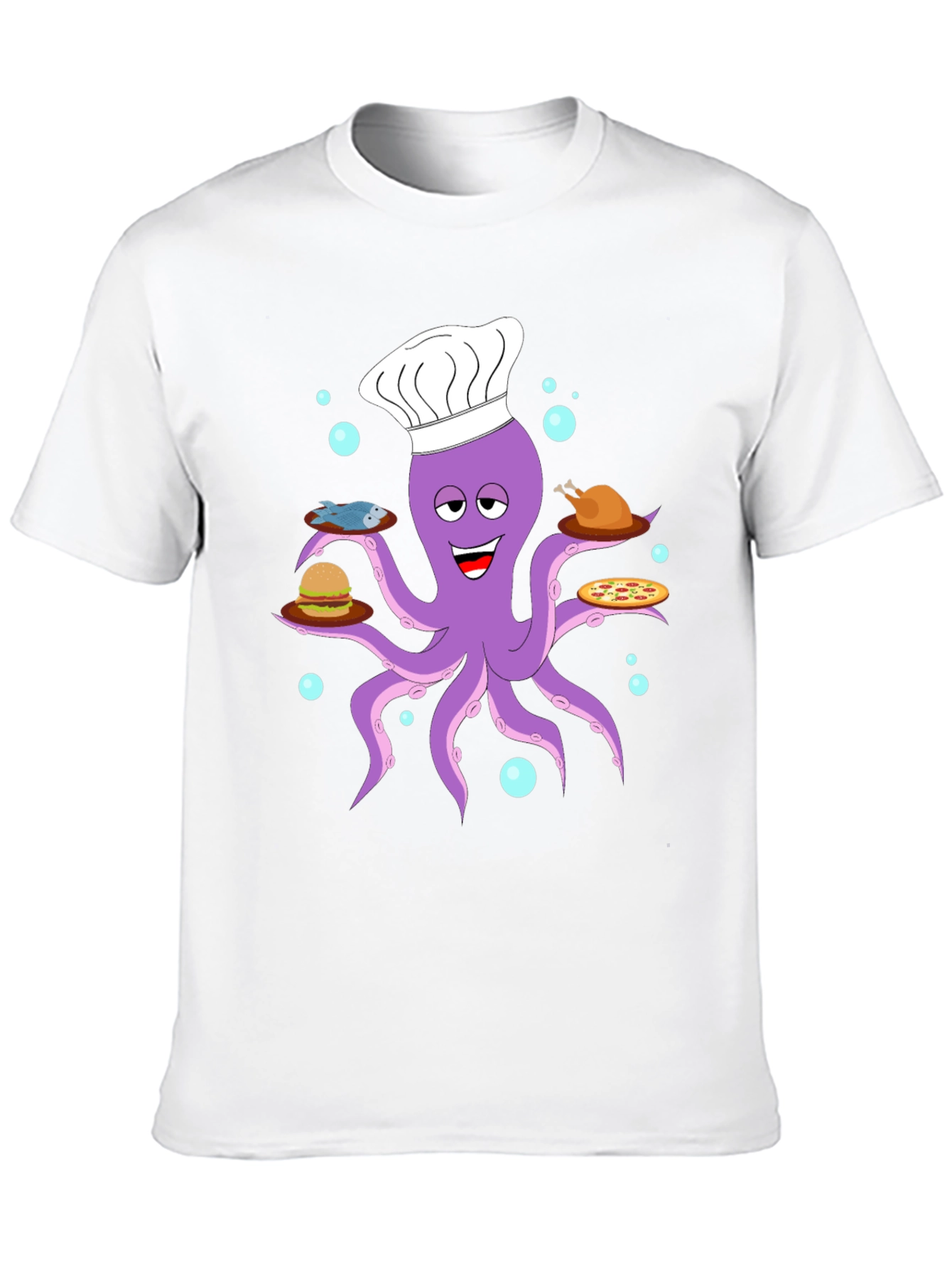Chef Octopus T-Shirt - Food Lover Tee