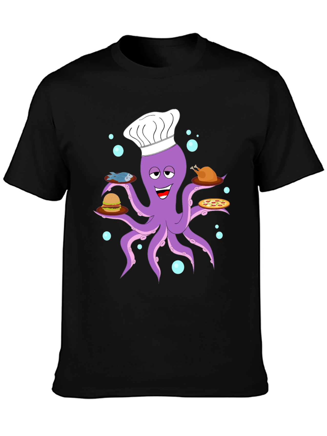 Chef Octopus T-Shirt - Food Lover Tee