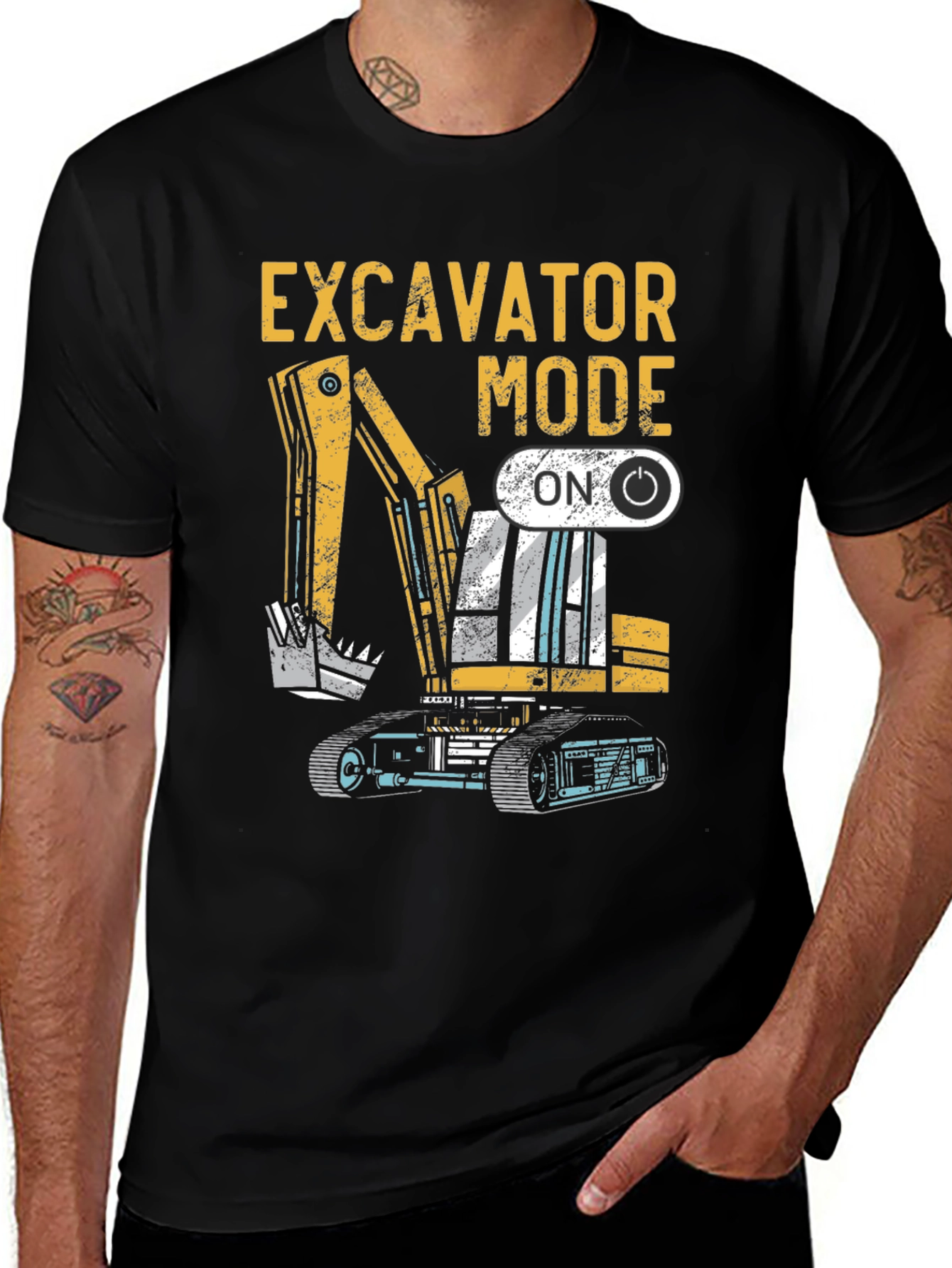 Excavator Mode ON Graphic Tee