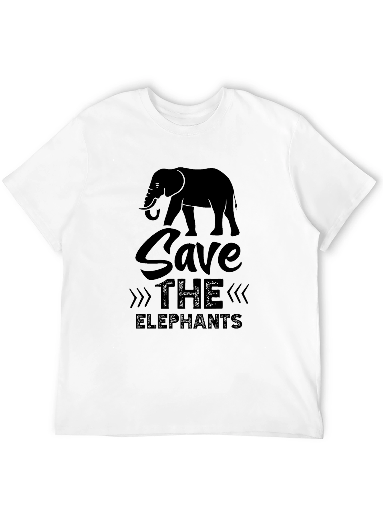 Save the Elephants Black T-Shirt