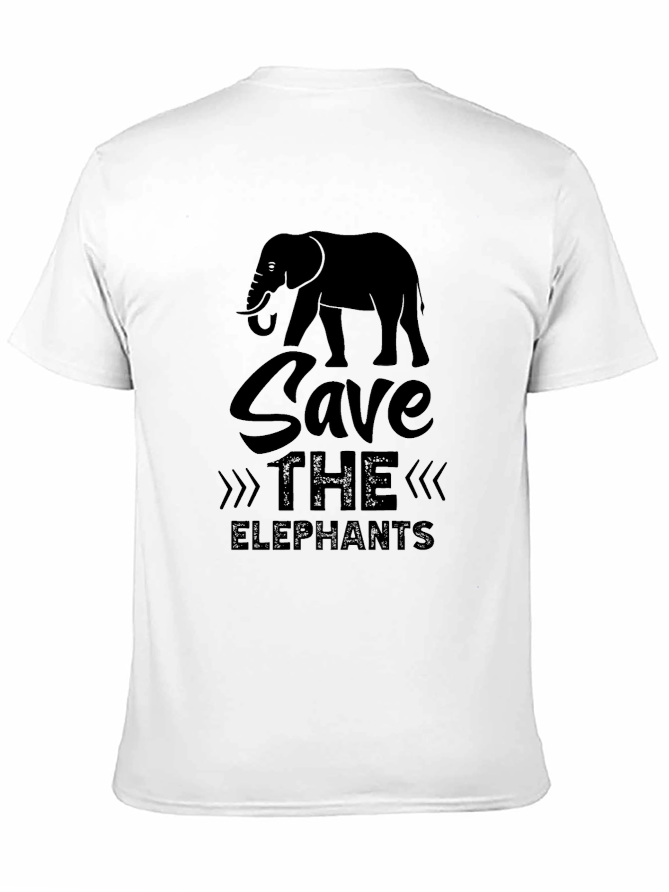 Save the Elephants Black T-Shirt