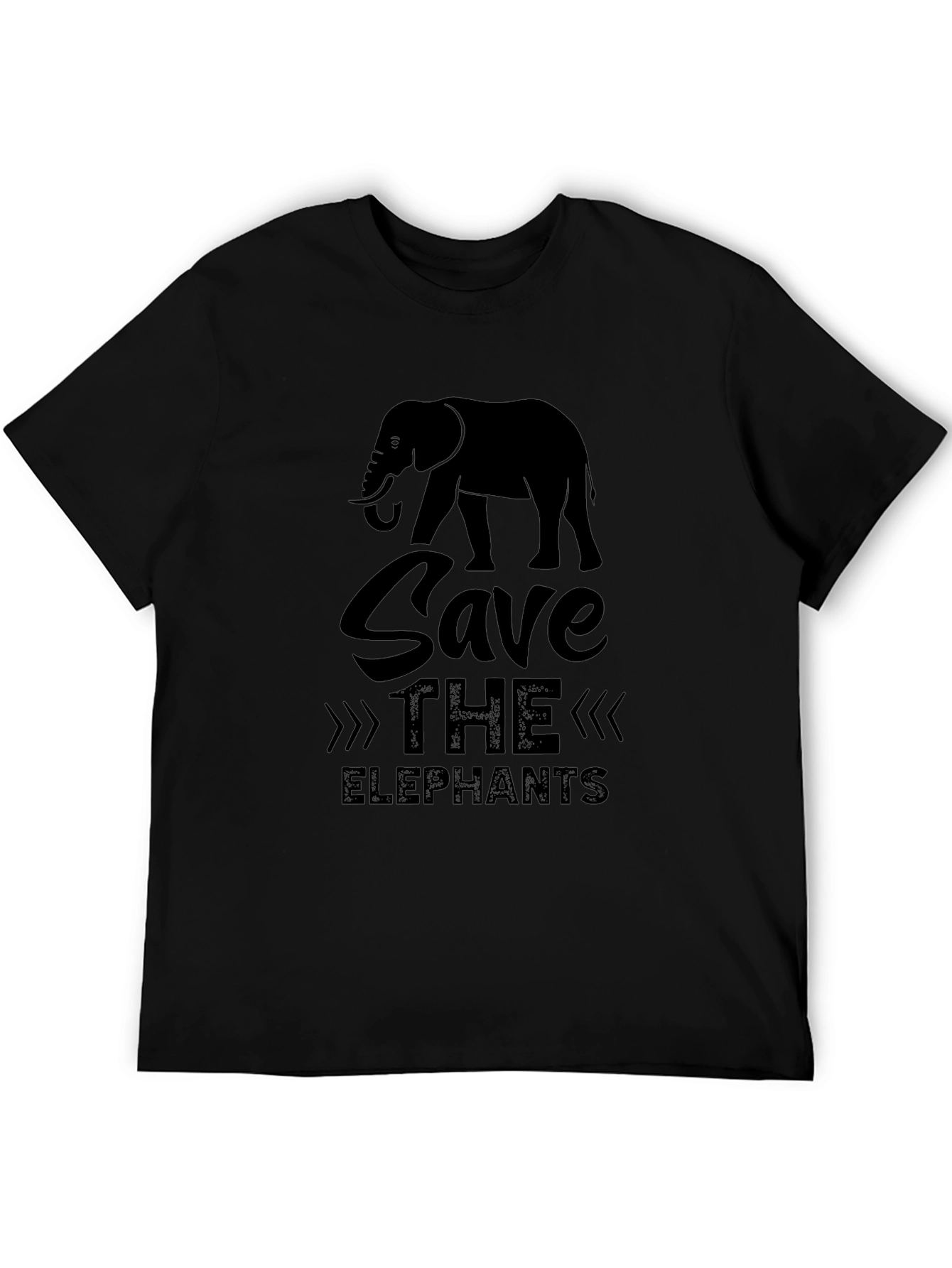 Save the Elephants Black T-Shirt