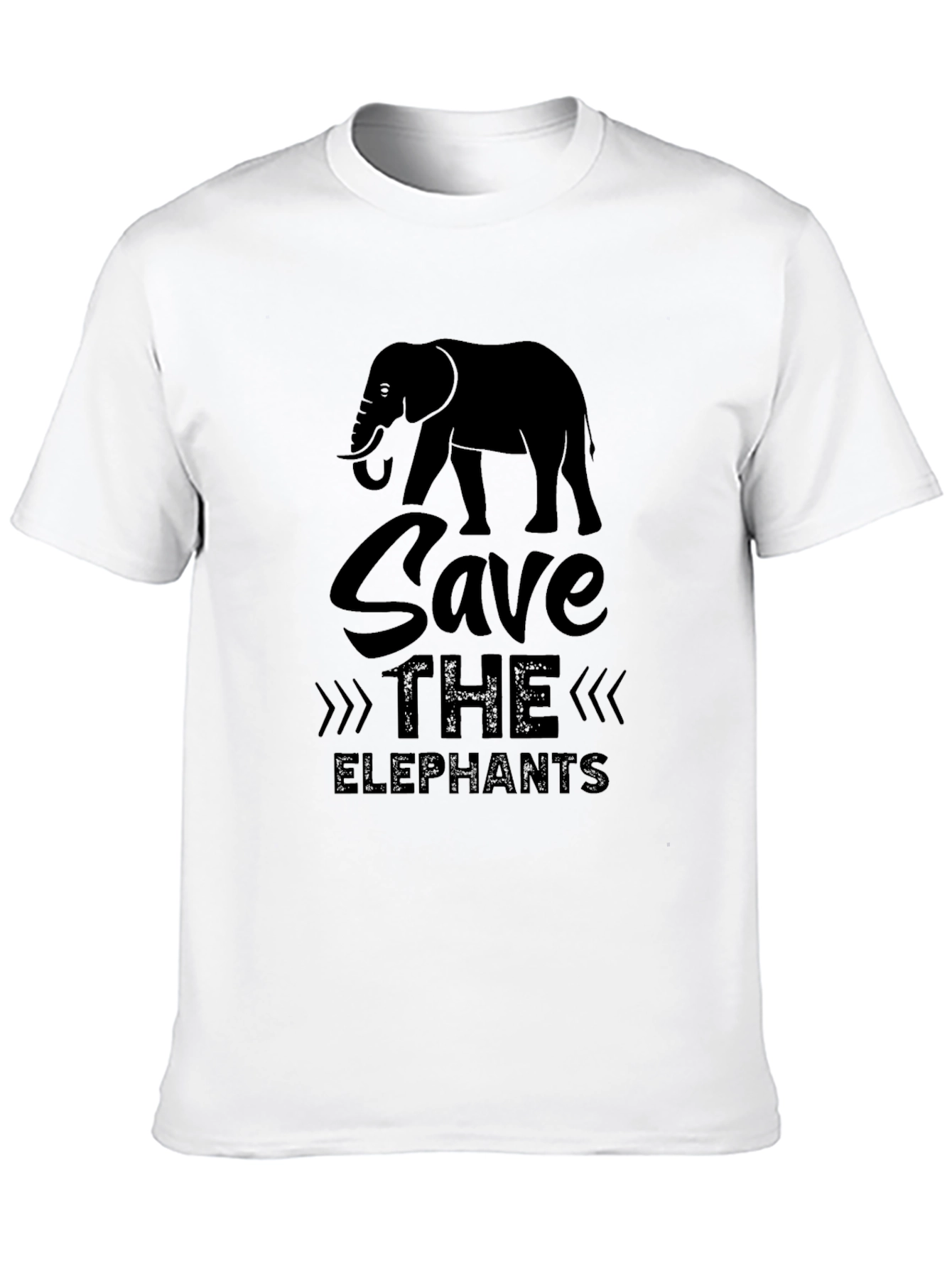 Save the Elephants Black T-Shirt