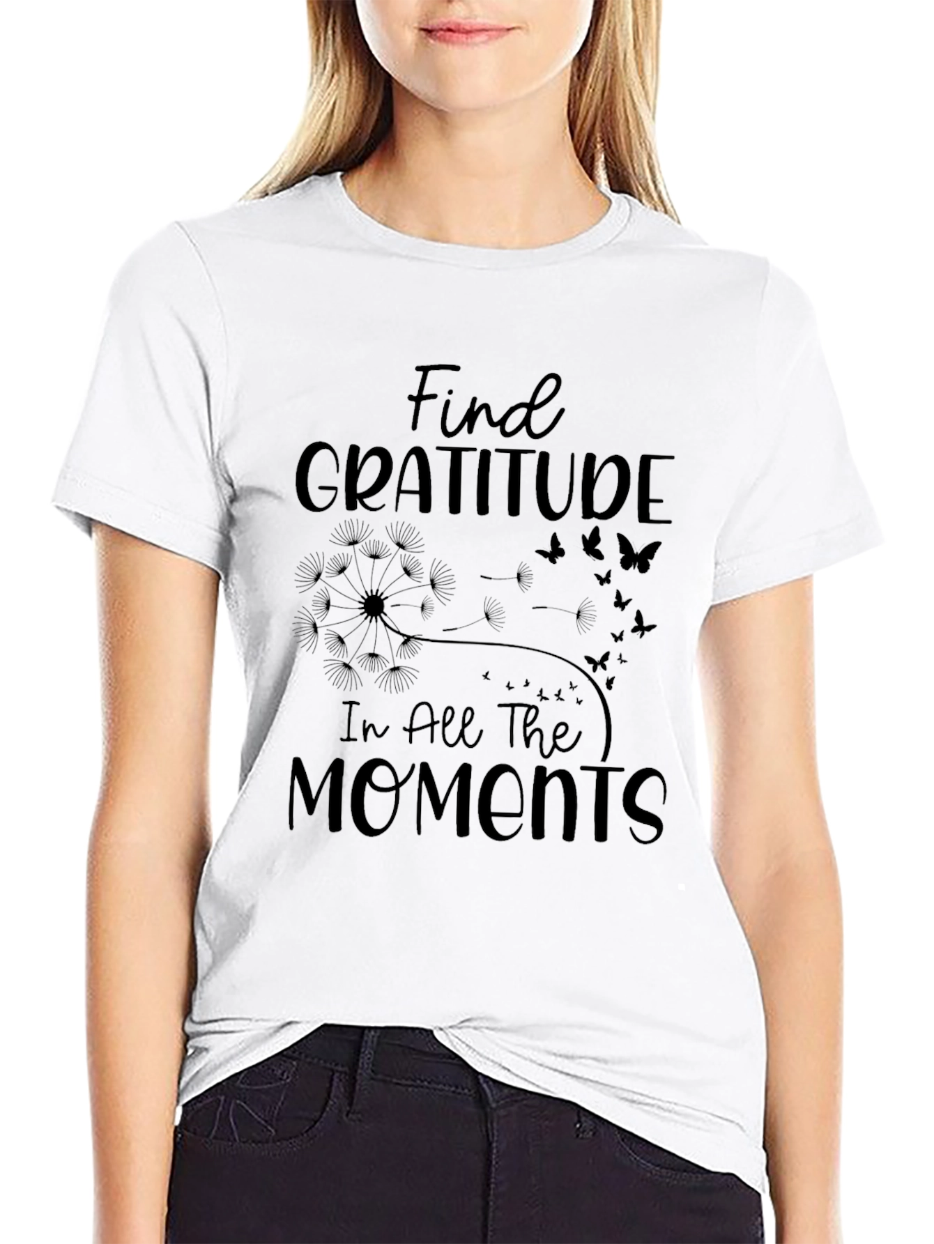 Gratitude Graphic Print T-Shirt