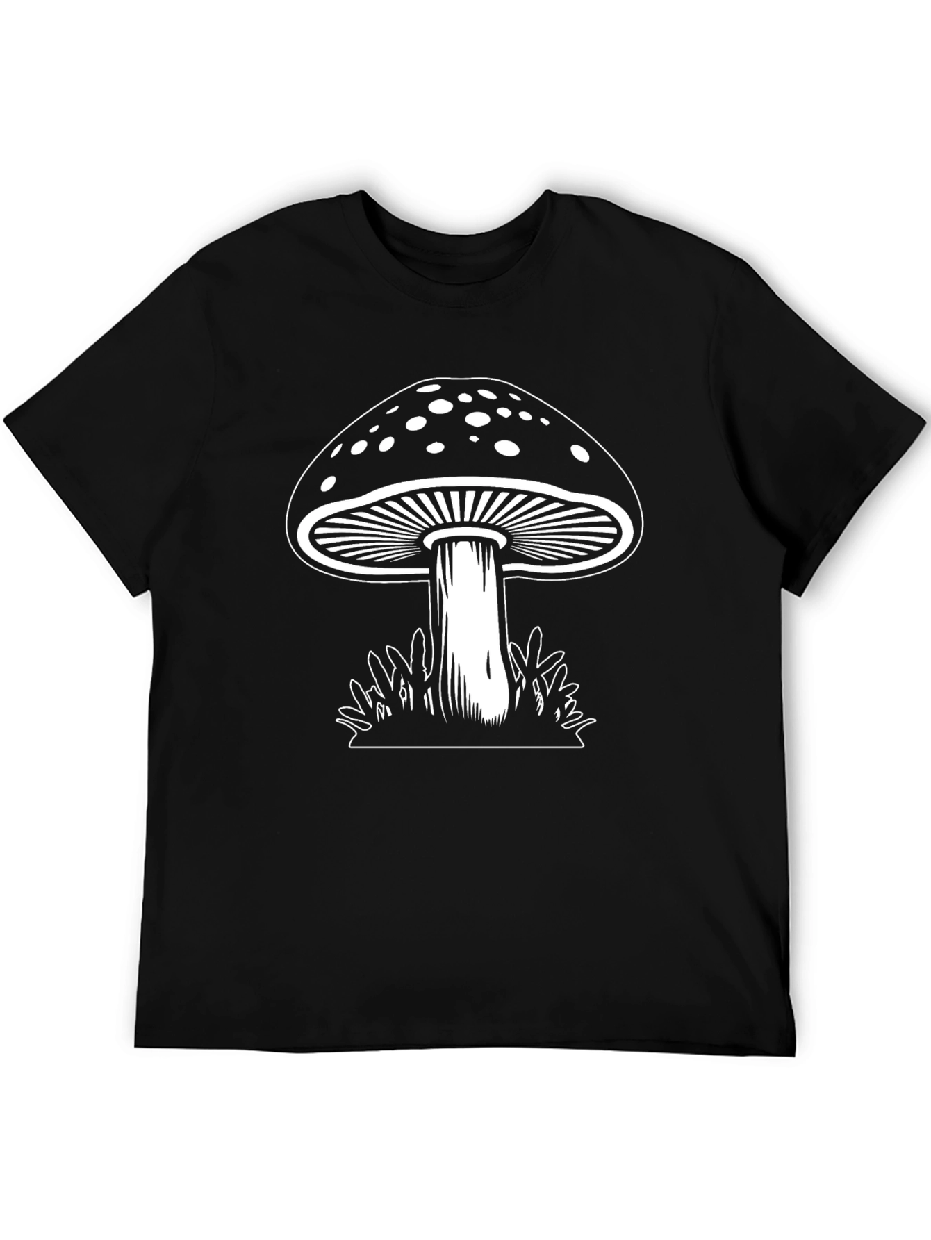 Mushroom Graphic Tee - Classic Black T-Shirt