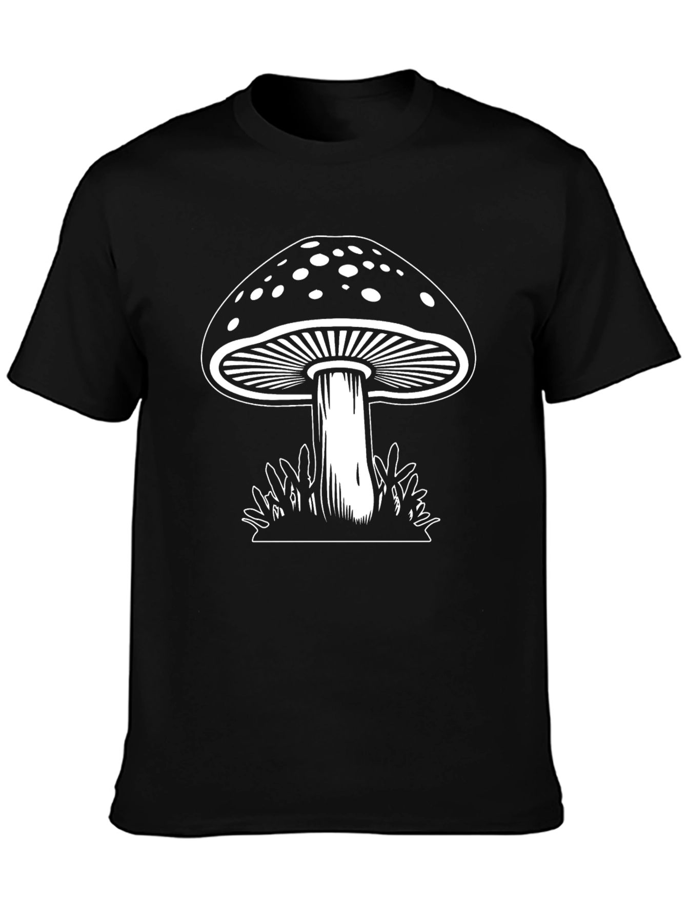 Mushroom Graphic Tee - Classic Black T-Shirt