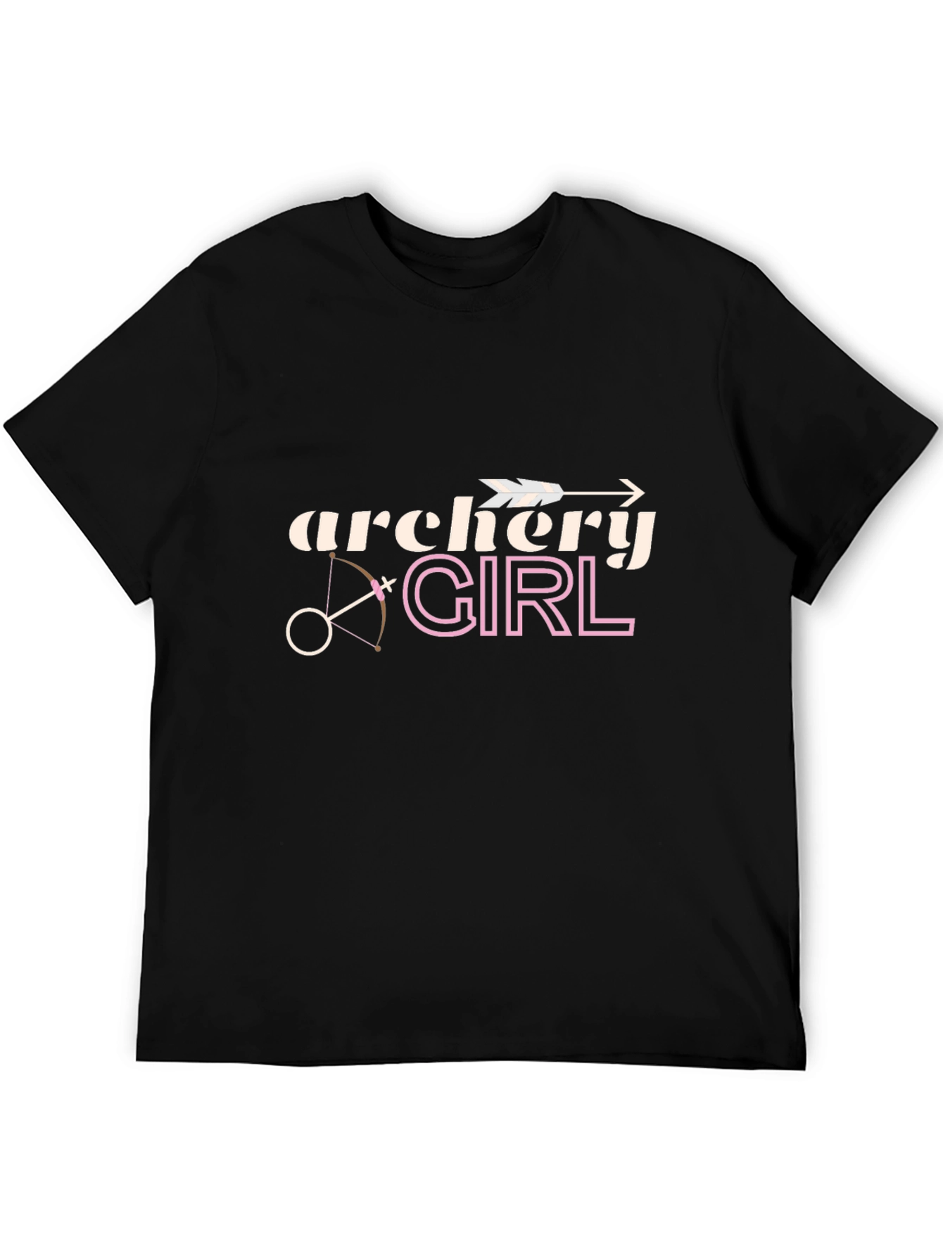 Archery Girl Black T-Shirt