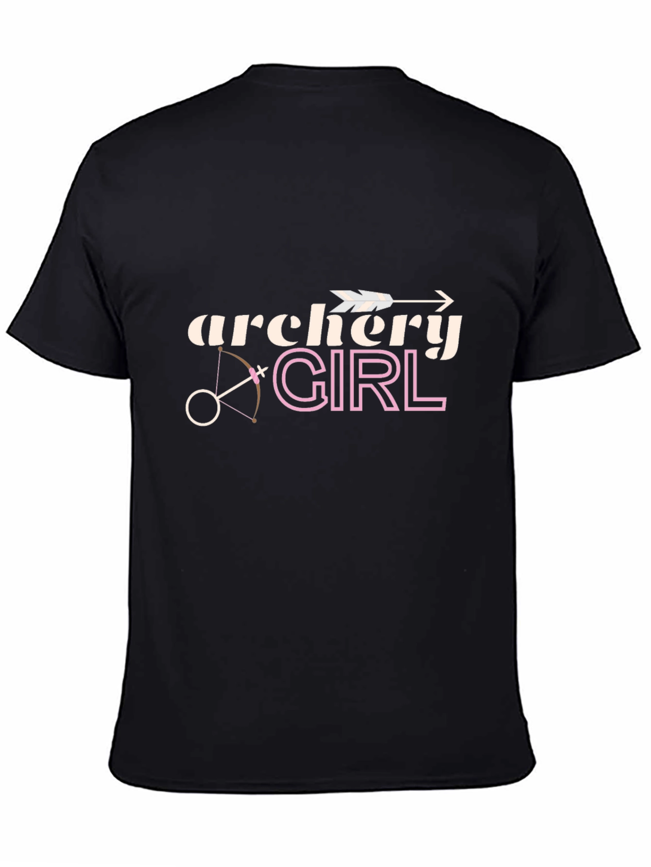 Archery Girl Black T-Shirt