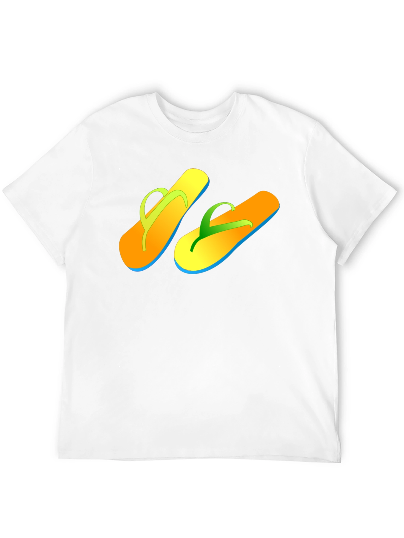 Summer Flip-Flop Graphic Tee - Casual Comfort