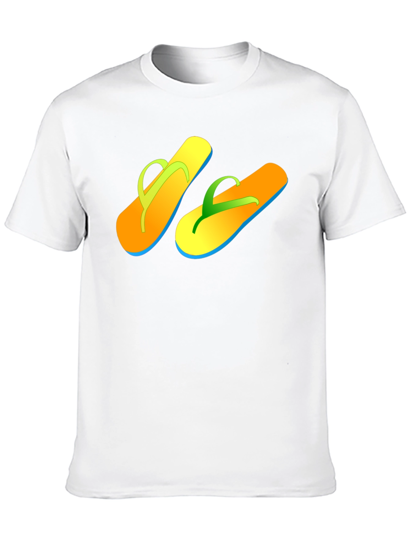 Summer Flip-Flop Graphic Tee - Casual Comfort