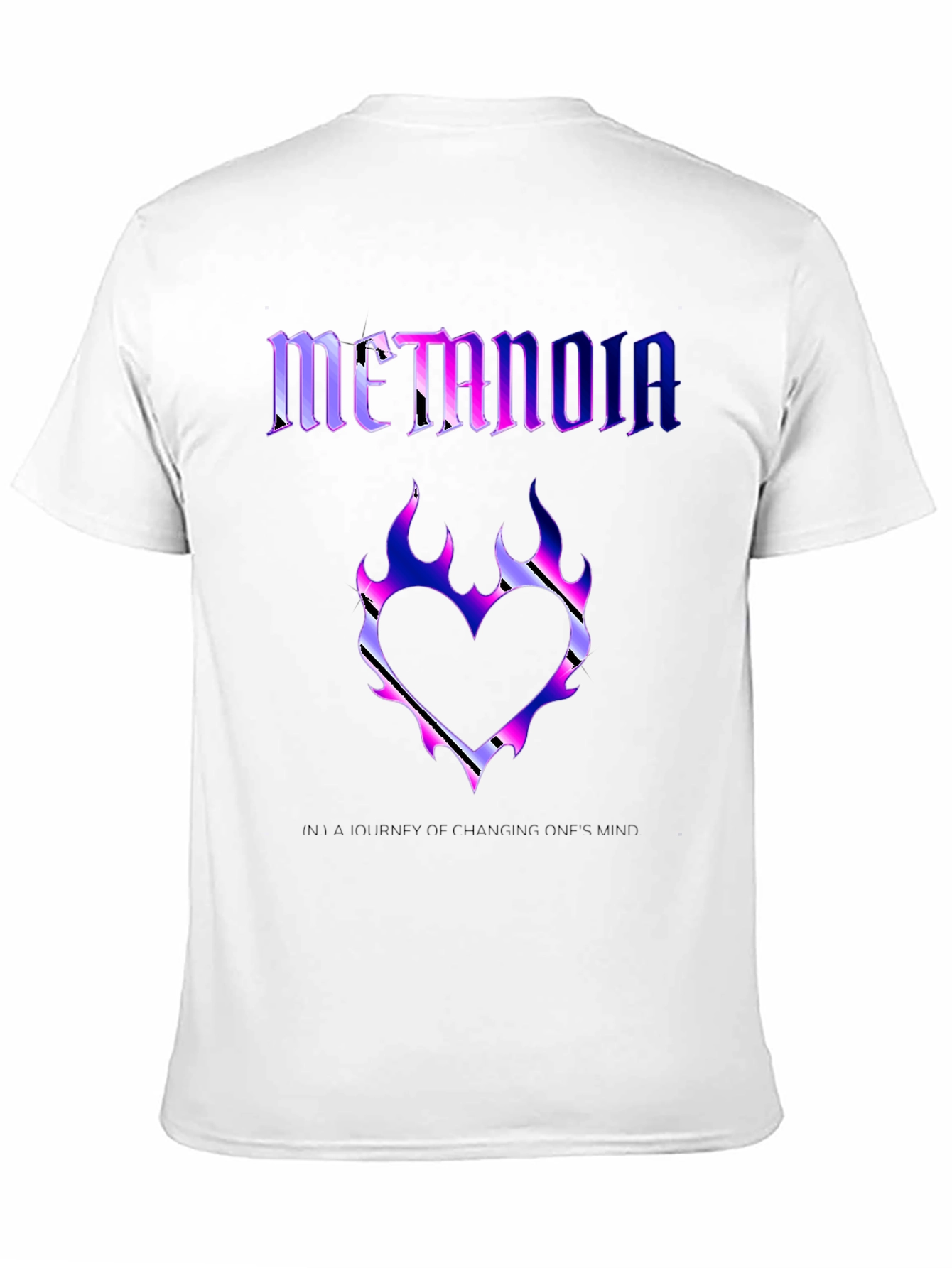 Metanoia Graphic T-Shirt - Heart Flame Design