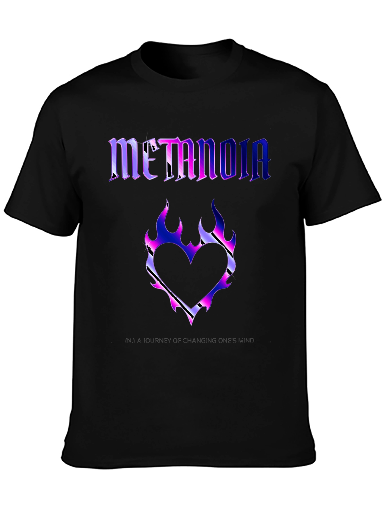 Metanoia Graphic T-Shirt - Heart Flame Design