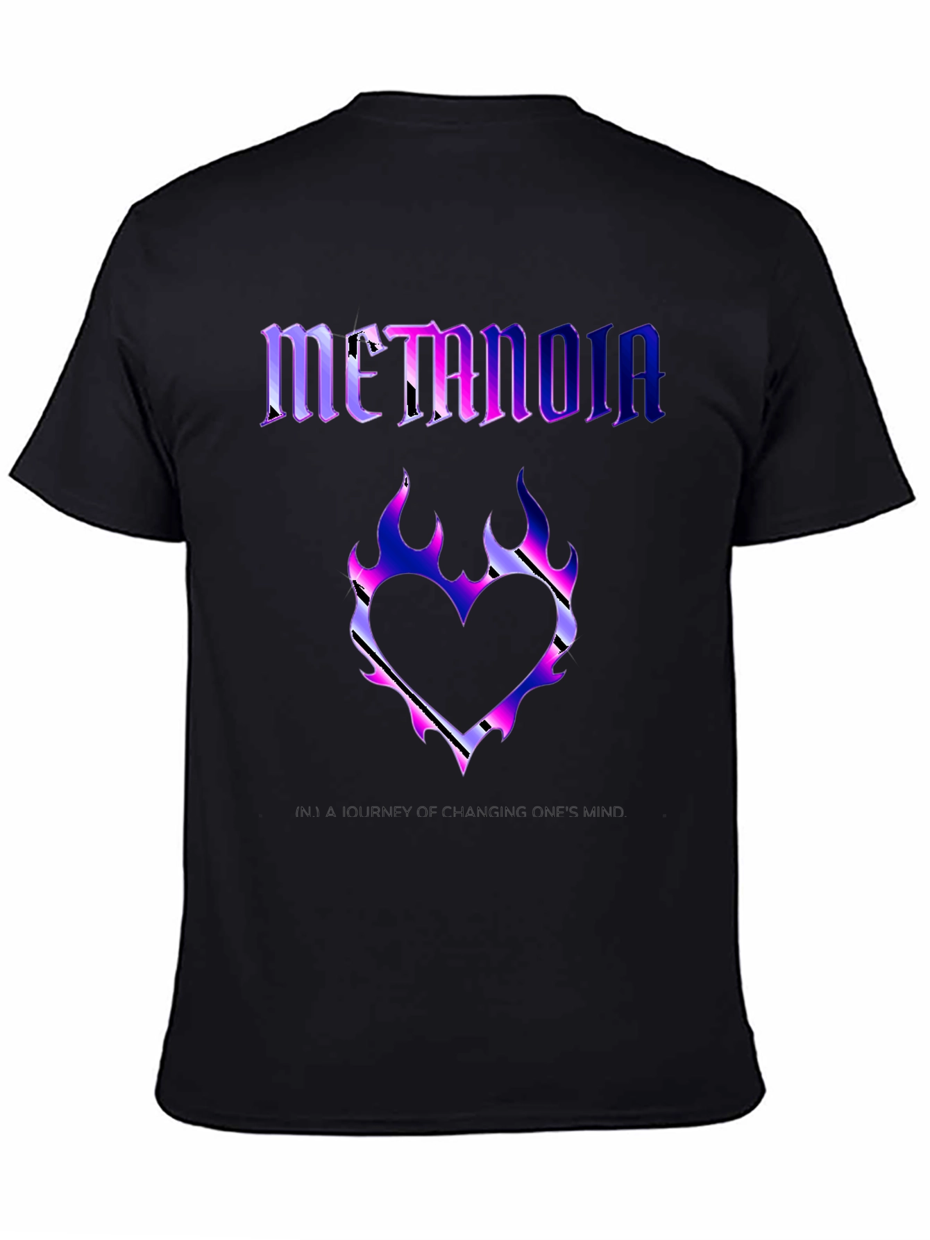 Metanoia Graphic T-Shirt - Heart Flame Design