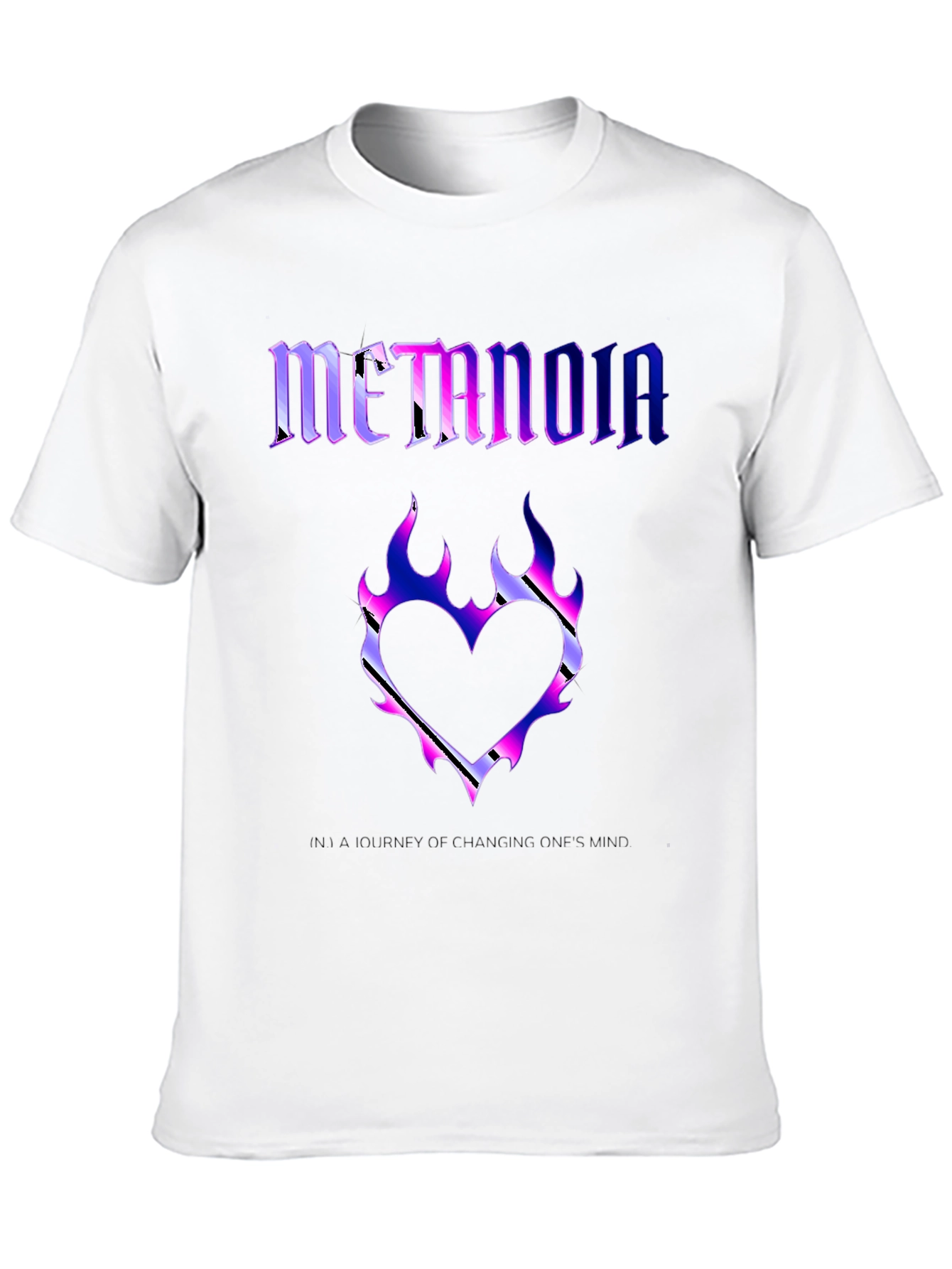 Metanoia Graphic T-Shirt - Heart Flame Design