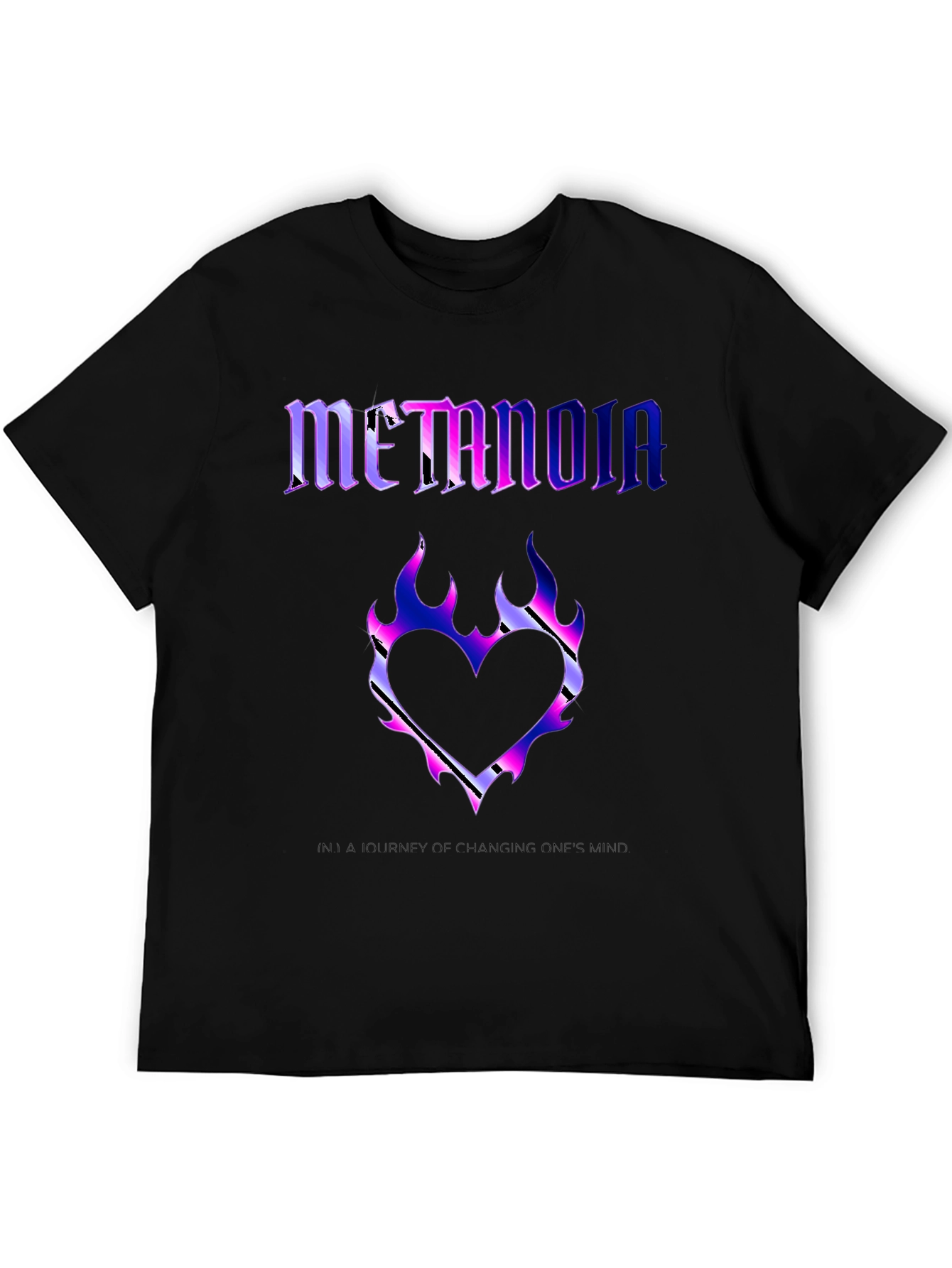 Metanoia Graphic T-Shirt - Heart Flame Design