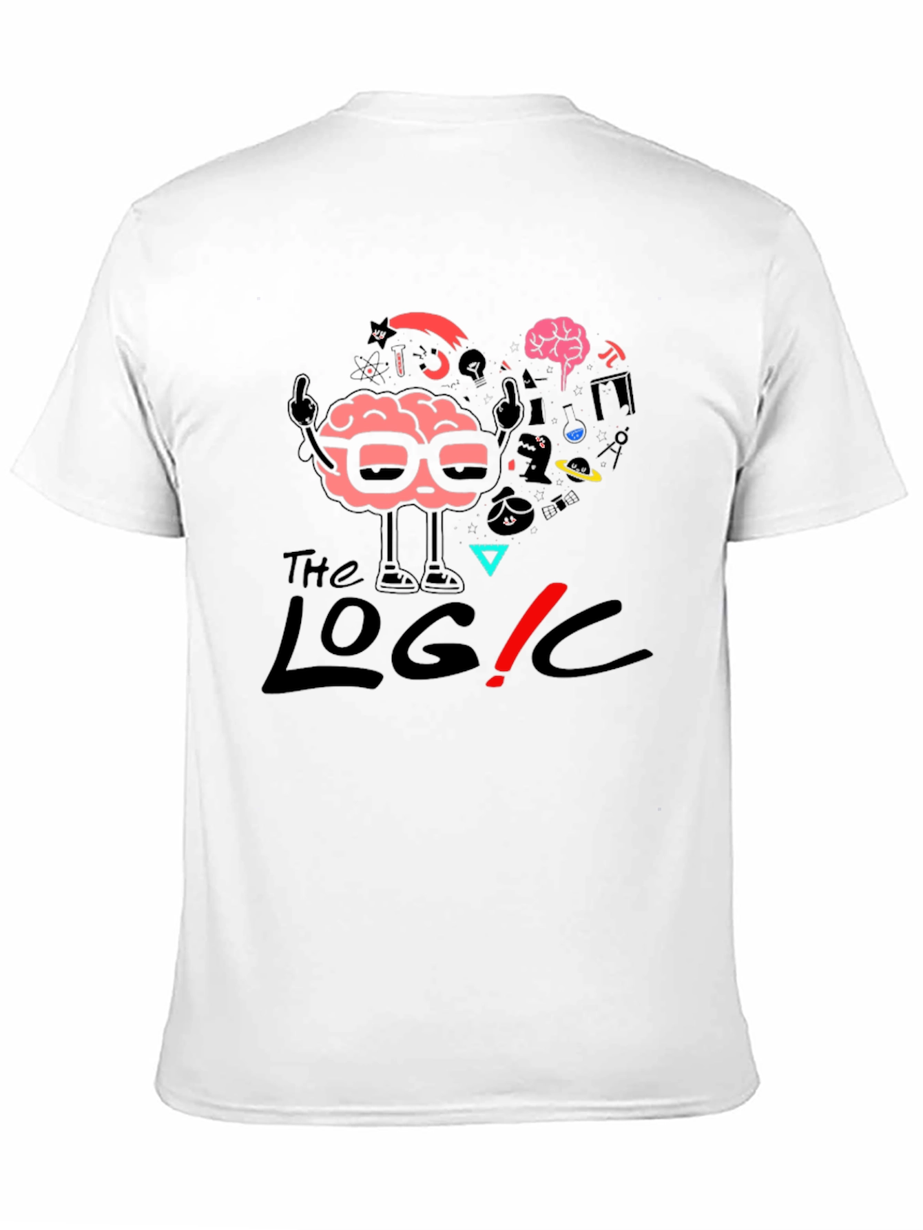 The Logic T-Shirt - Brain Graphic Black Tee