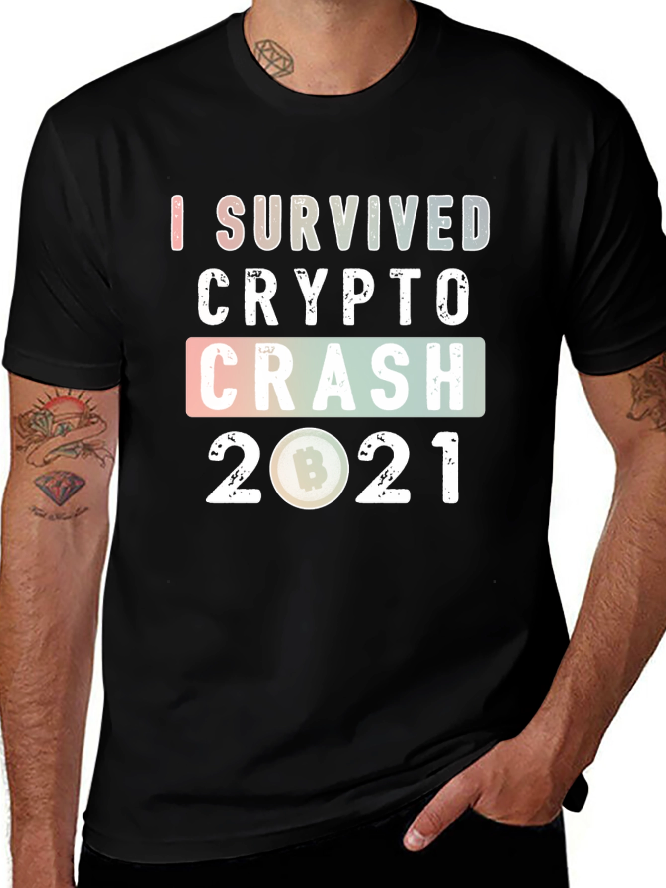 I Survived Crypto Crash 2021 Graphic Tee