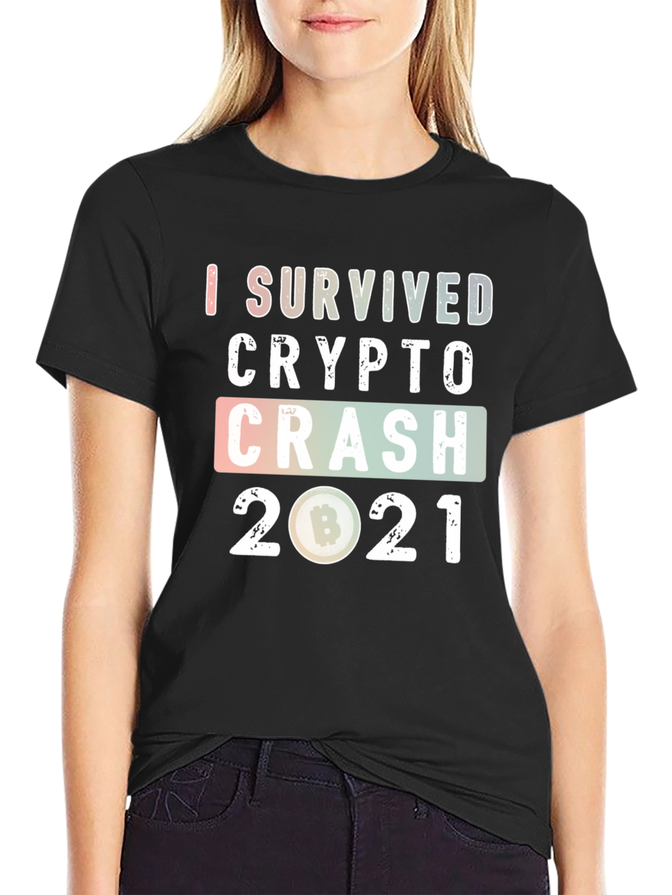I Survived Crypto Crash 2021 Graphic Tee