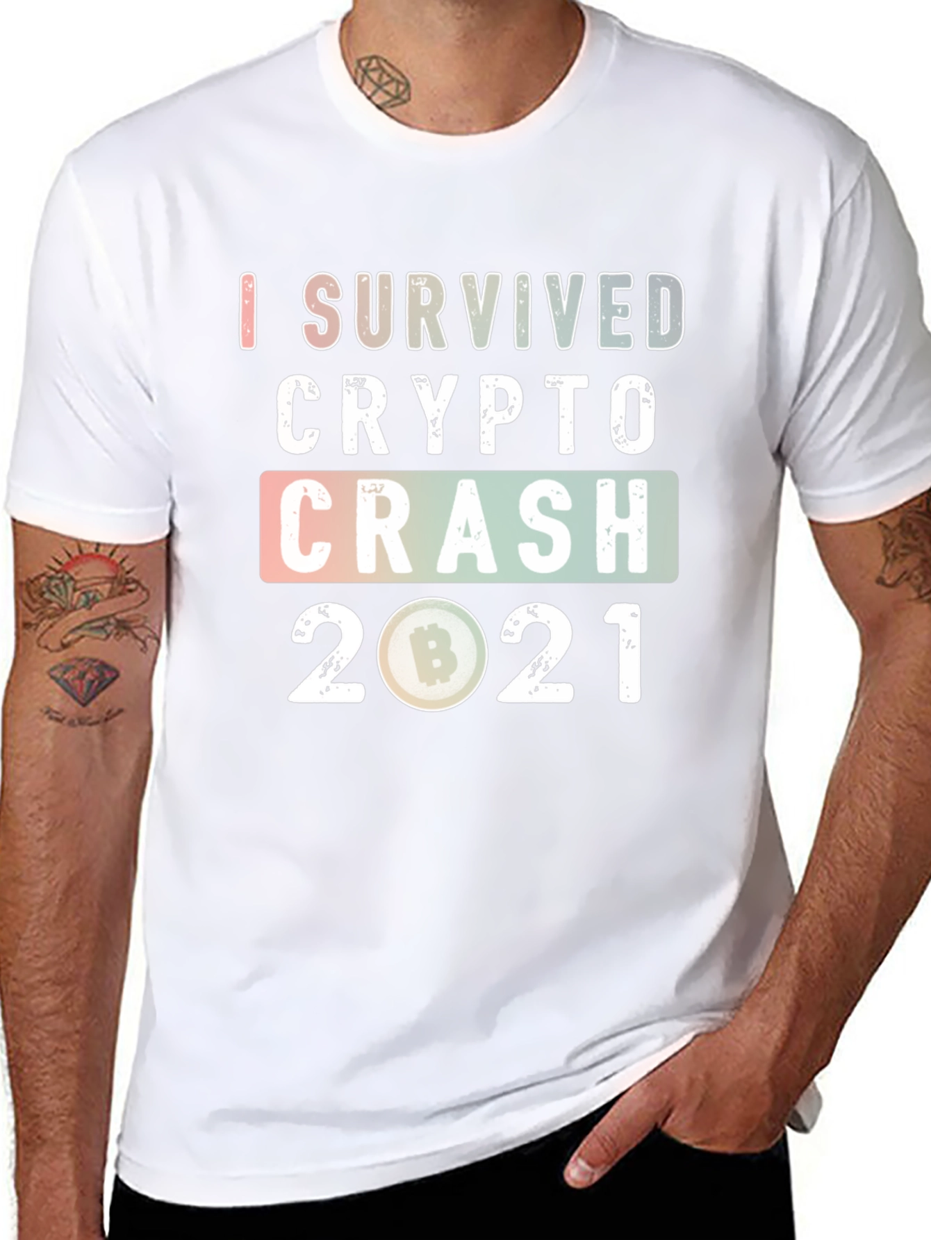 I Survived Crypto Crash 2021 Graphic Tee