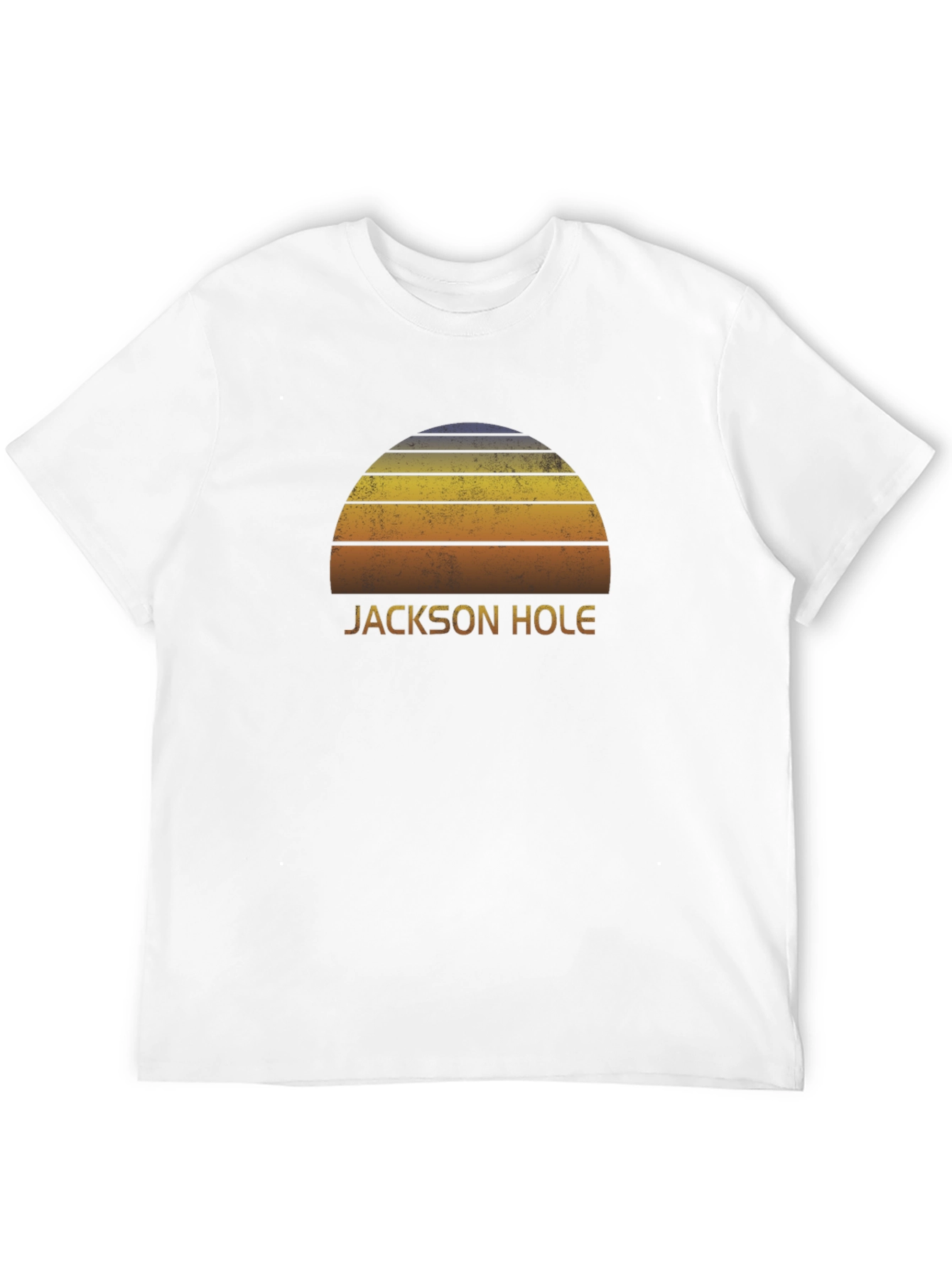 Jackson Hole Sunset Graphic T-Shirt - Retro Style