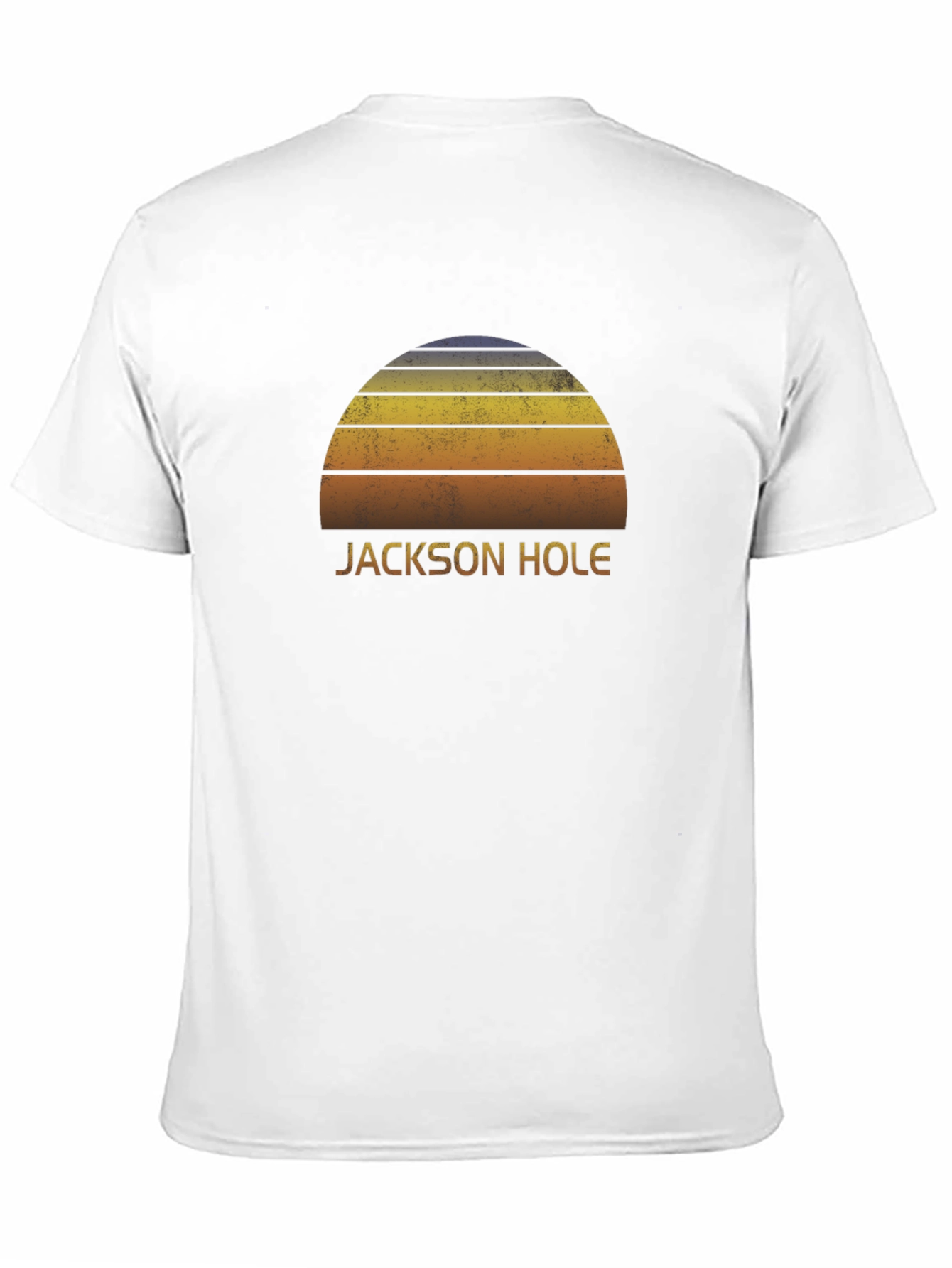Jackson Hole Sunset Graphic T-Shirt - Retro Style