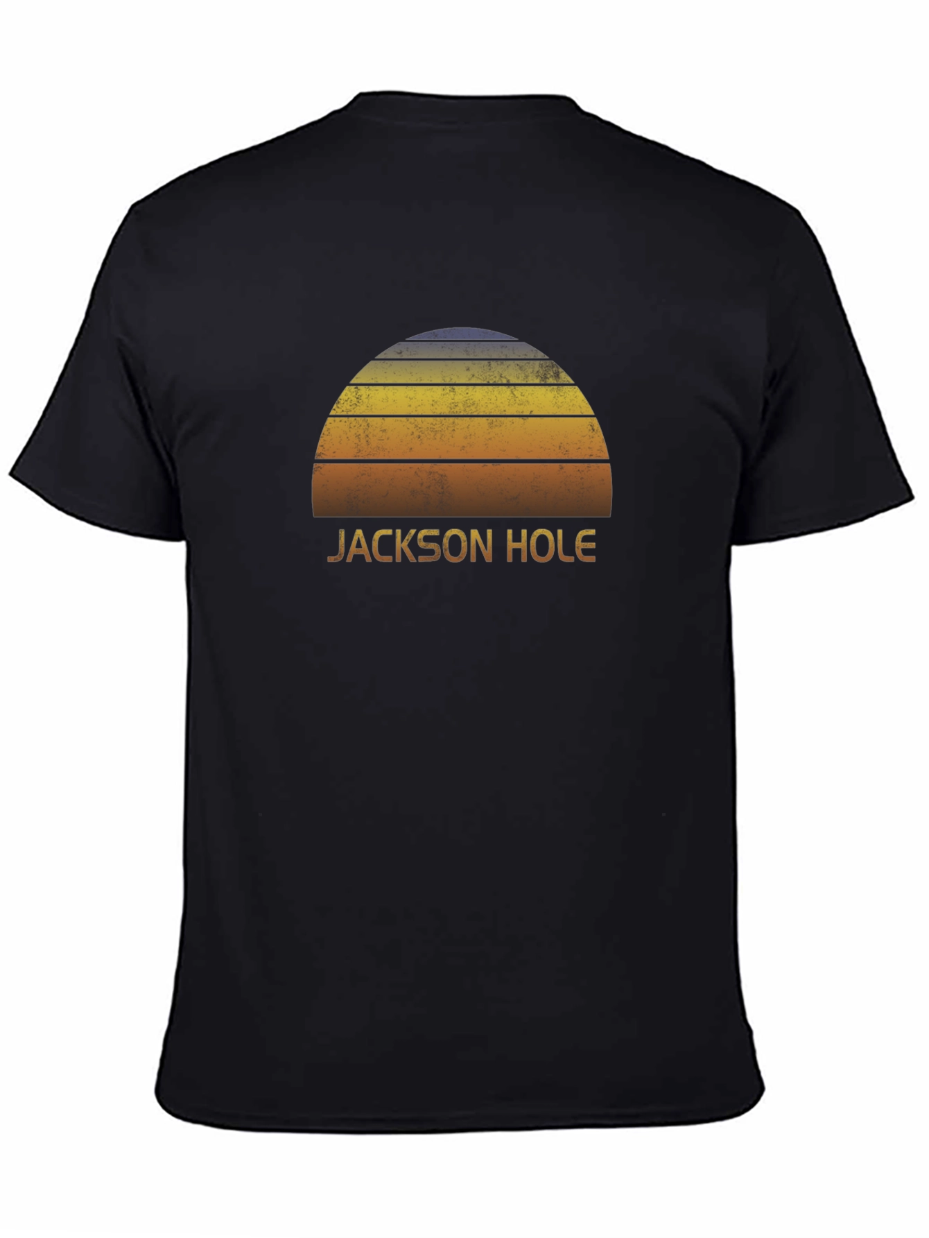 Jackson Hole Sunset Graphic T-Shirt - Retro Style