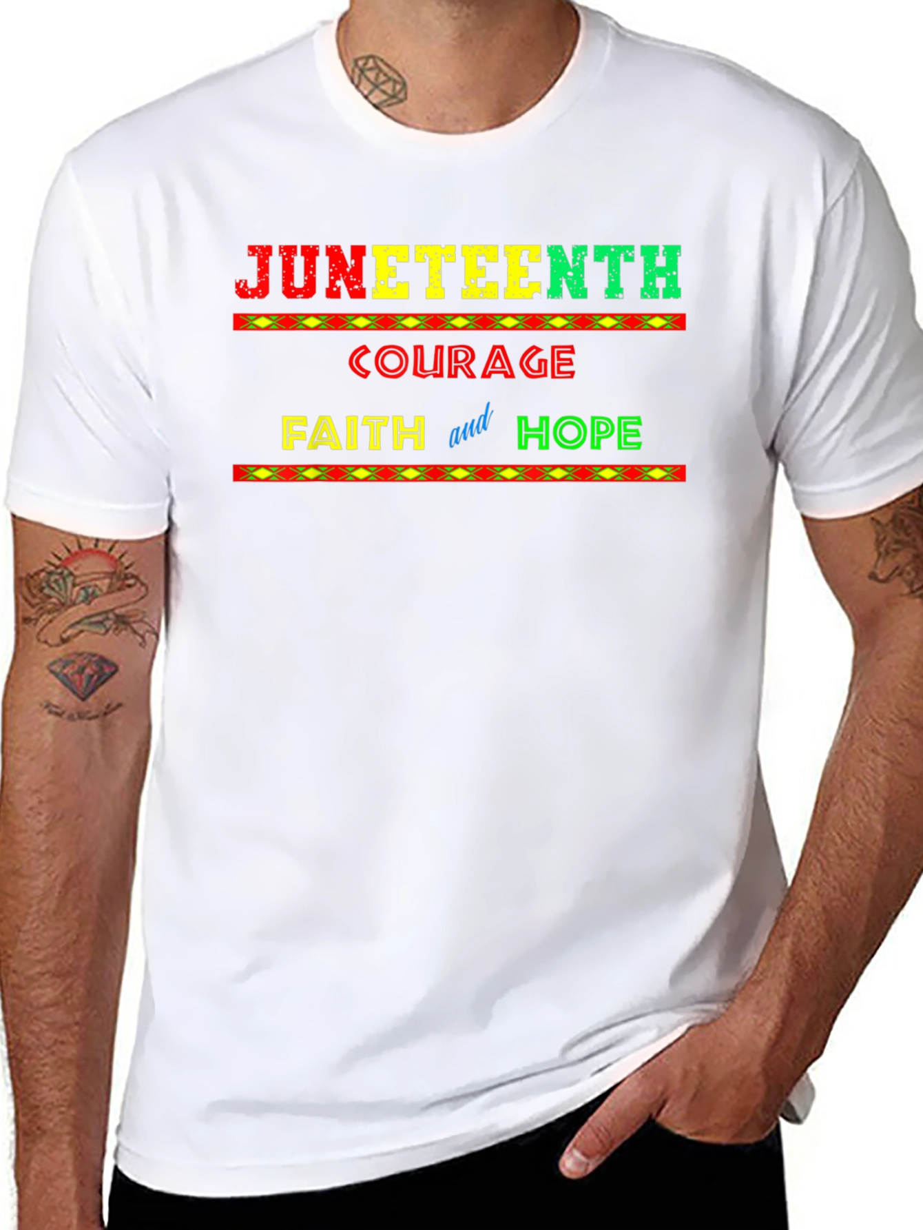 Juneteenth Courage Faith and Hope T-Shirt