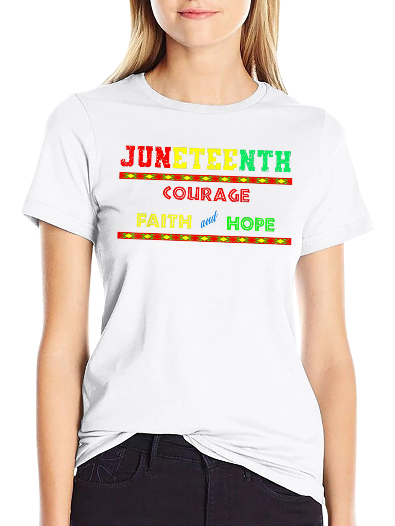 Juneteenth Courage Faith and Hope T-Shirt