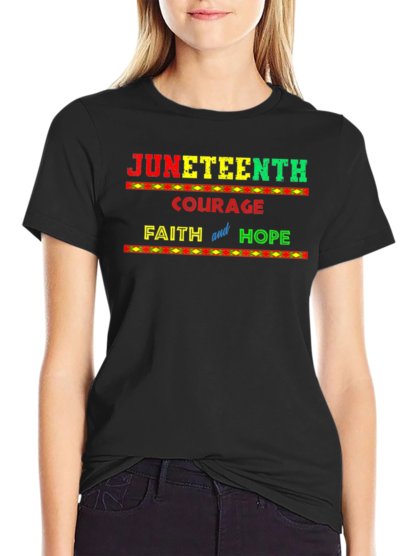 Juneteenth Courage Faith and Hope T-Shirt