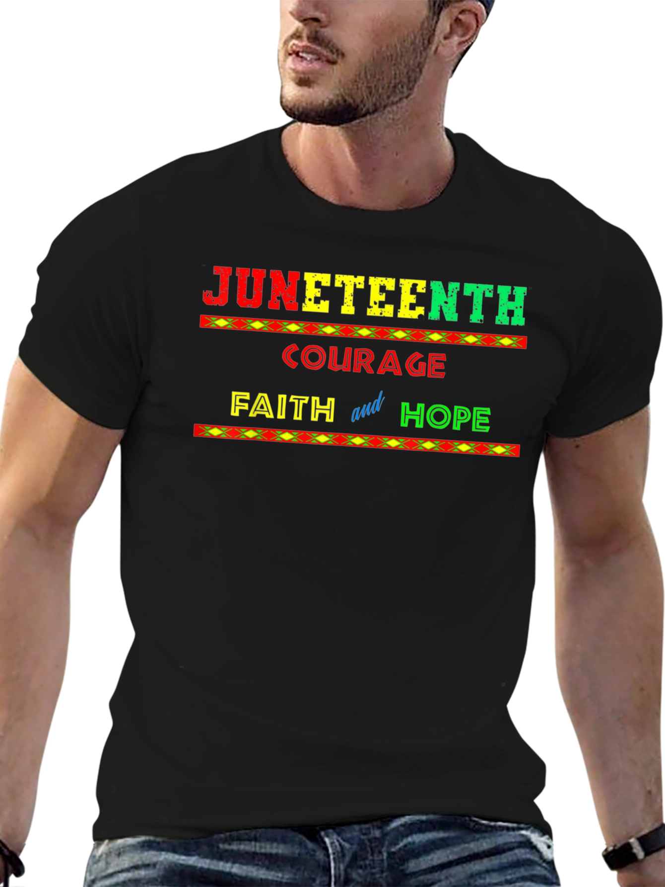 Juneteenth Courage Faith and Hope T-Shirt