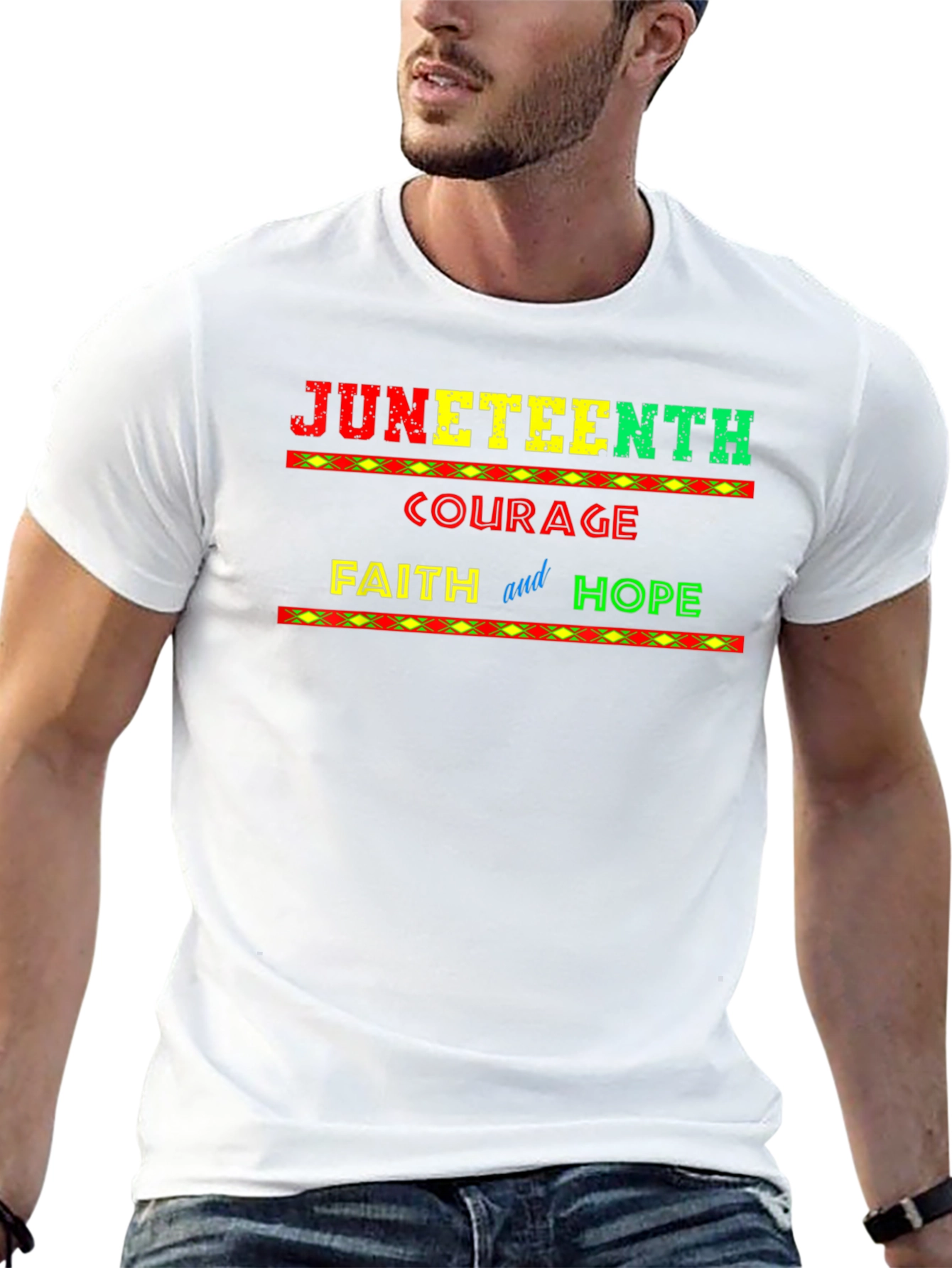 Juneteenth Courage Faith and Hope T-Shirt