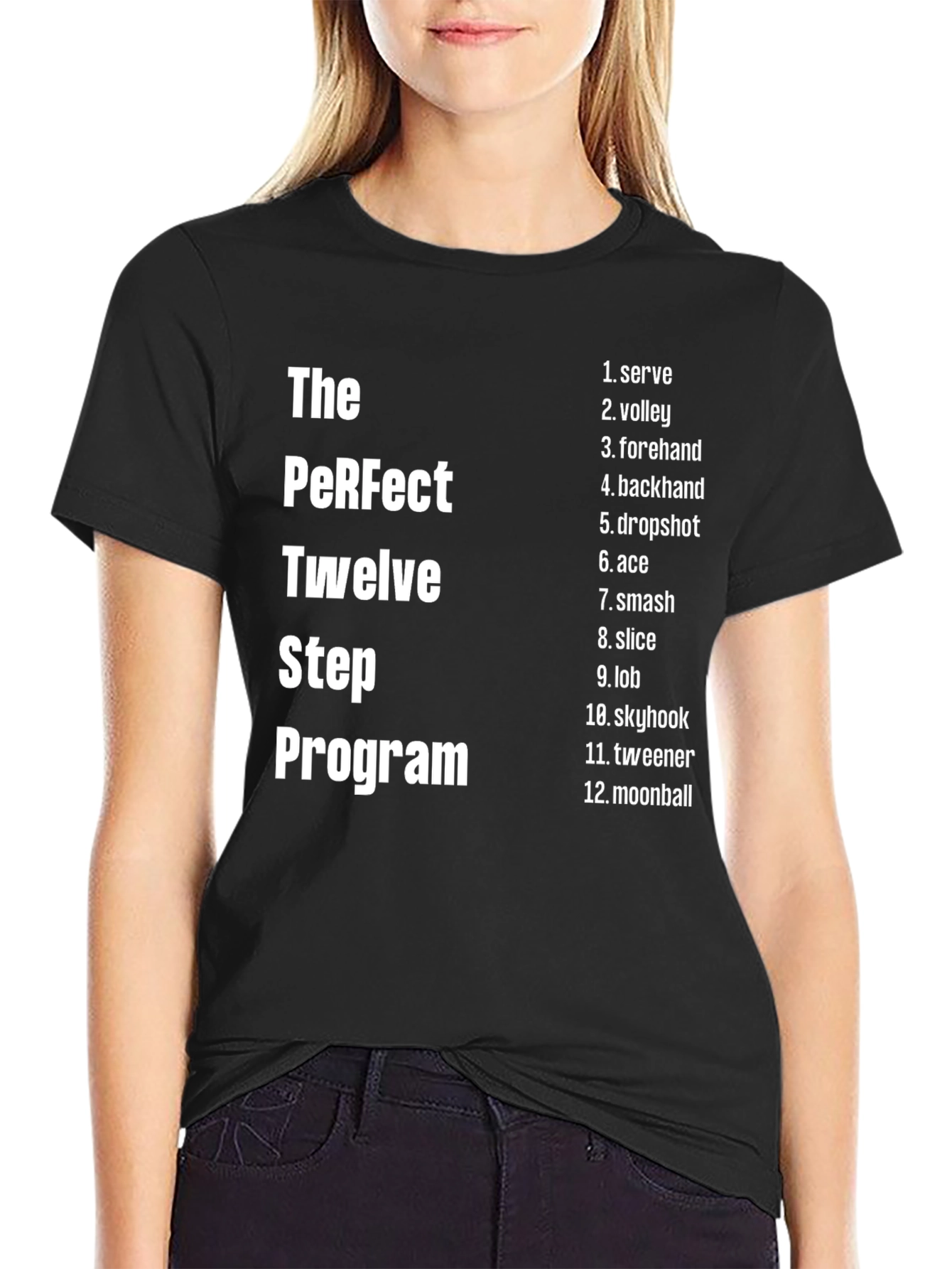 Tennis Lovers 12-Step Program T-Shirt