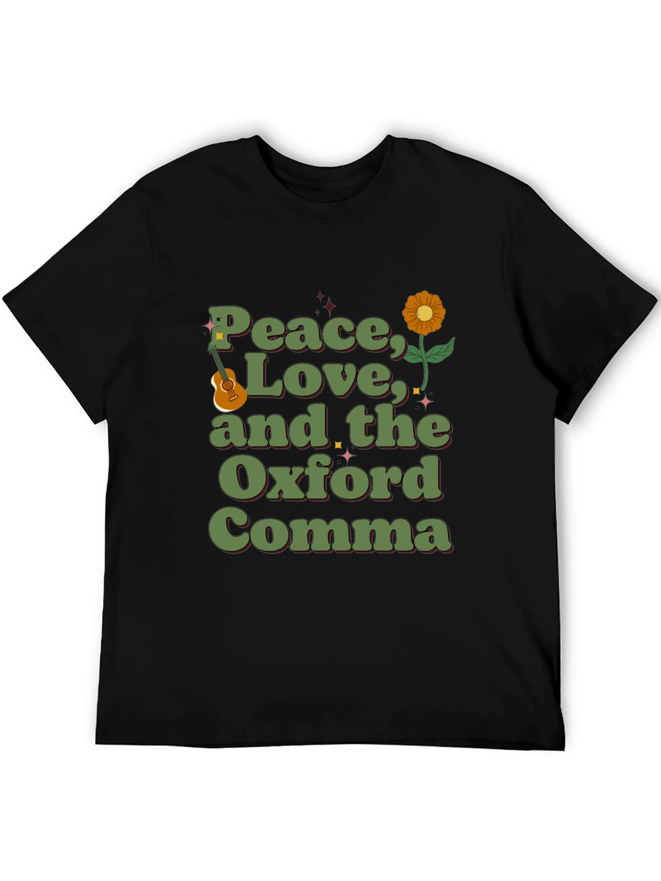 Peace Love and the Oxford Comma Graphic Tee